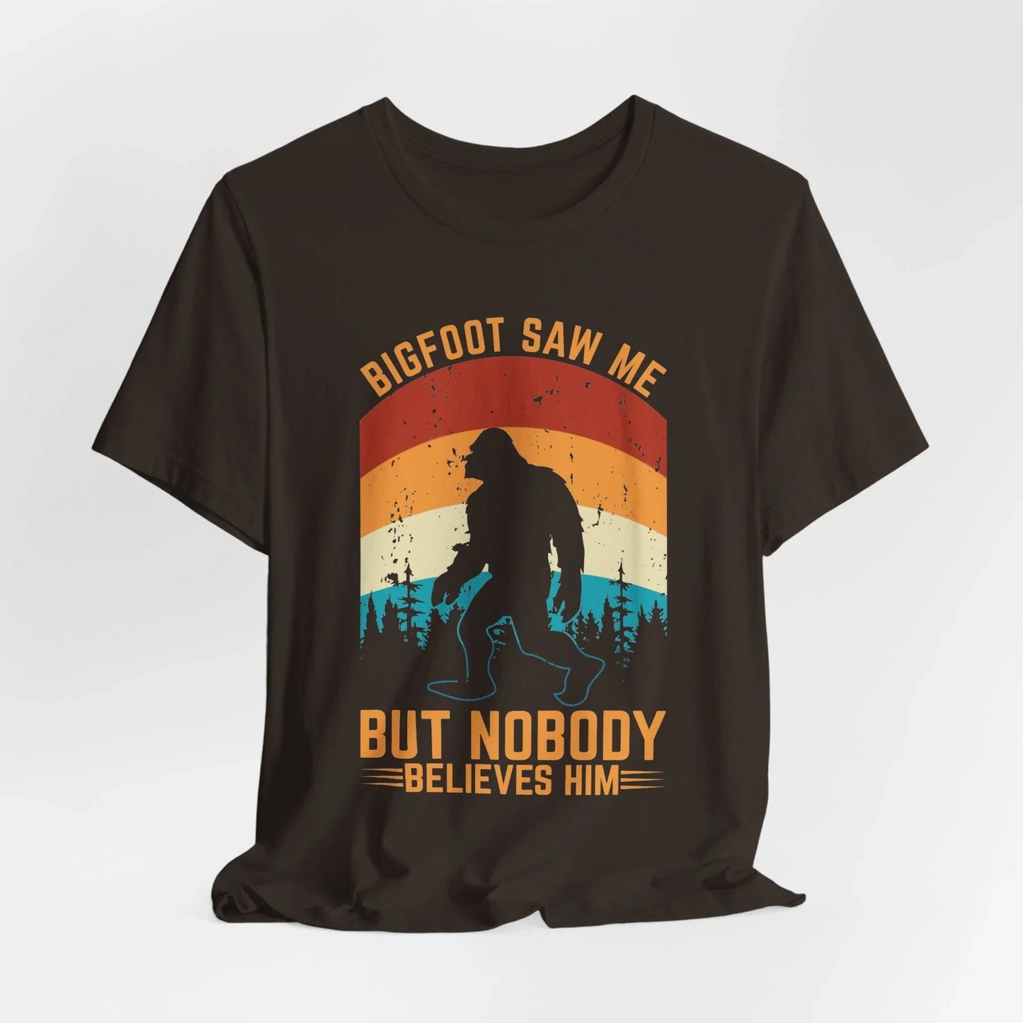 Bigfoot Saw Me T-Shirt, Fun Graphic Tee, Unisex Slogan Shirt, Perfect for Outdoor Lovers - SKULLFURY MERCH