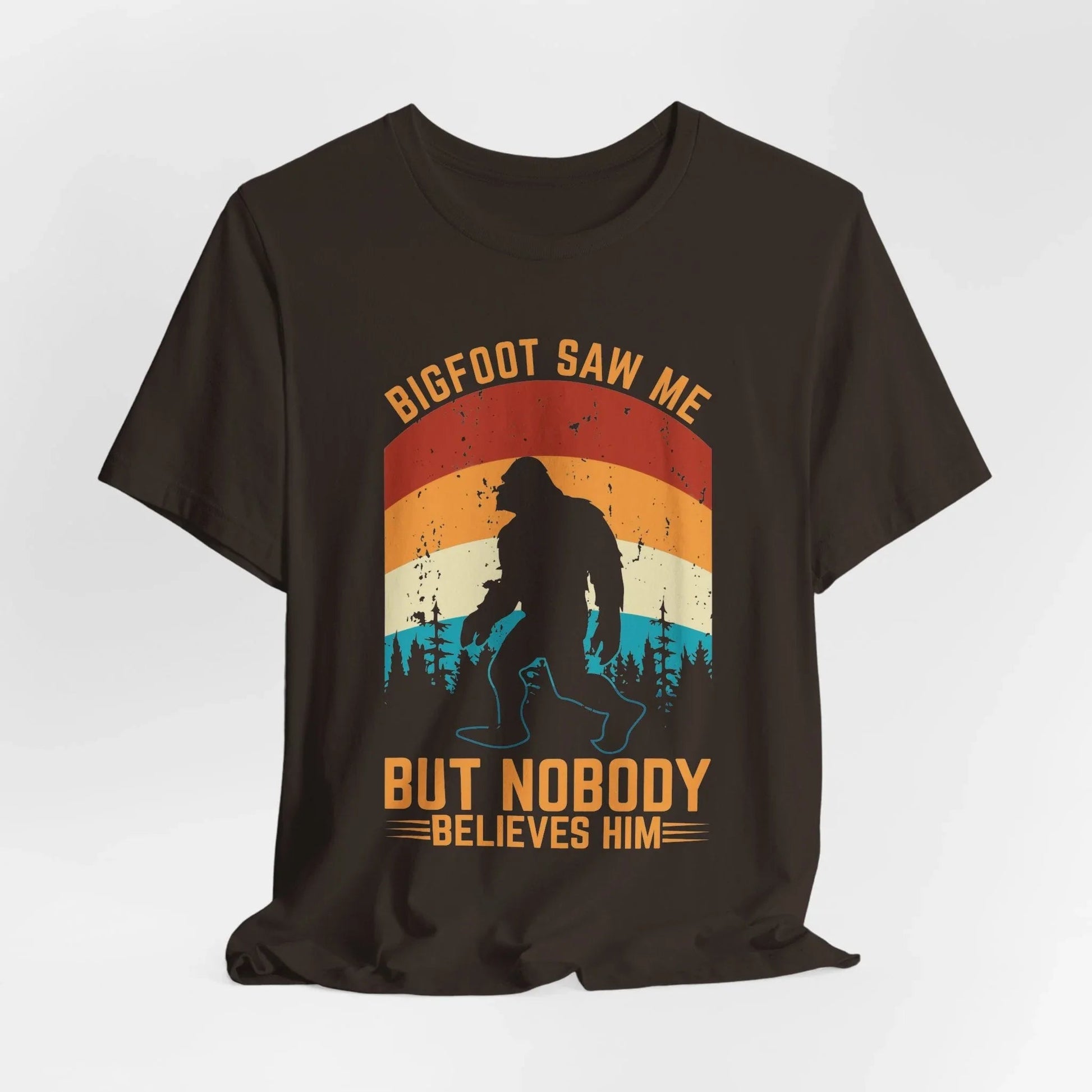 Bigfoot Saw Me T-Shirt, Fun Graphic Tee, Unisex Slogan Shirt, Perfect for Outdoor Lovers - SKULLFURY MERCH