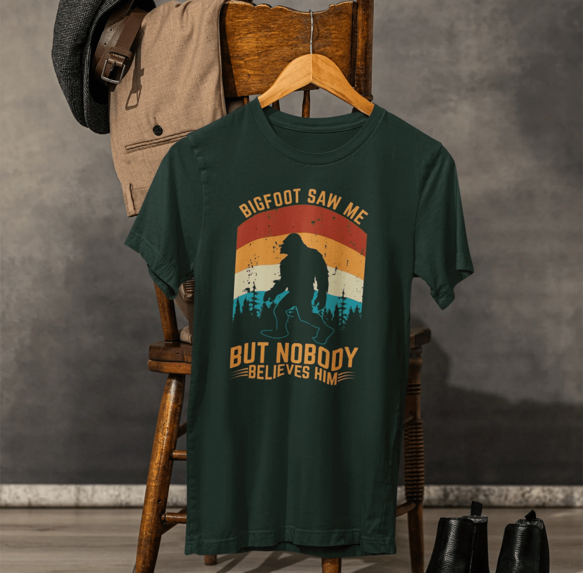 Bigfoot Saw Me T-Shirt, Fun Graphic Tee, Unisex Slogan Shirt, Perfect for Outdoor Lovers - SKULLFURY MERCH