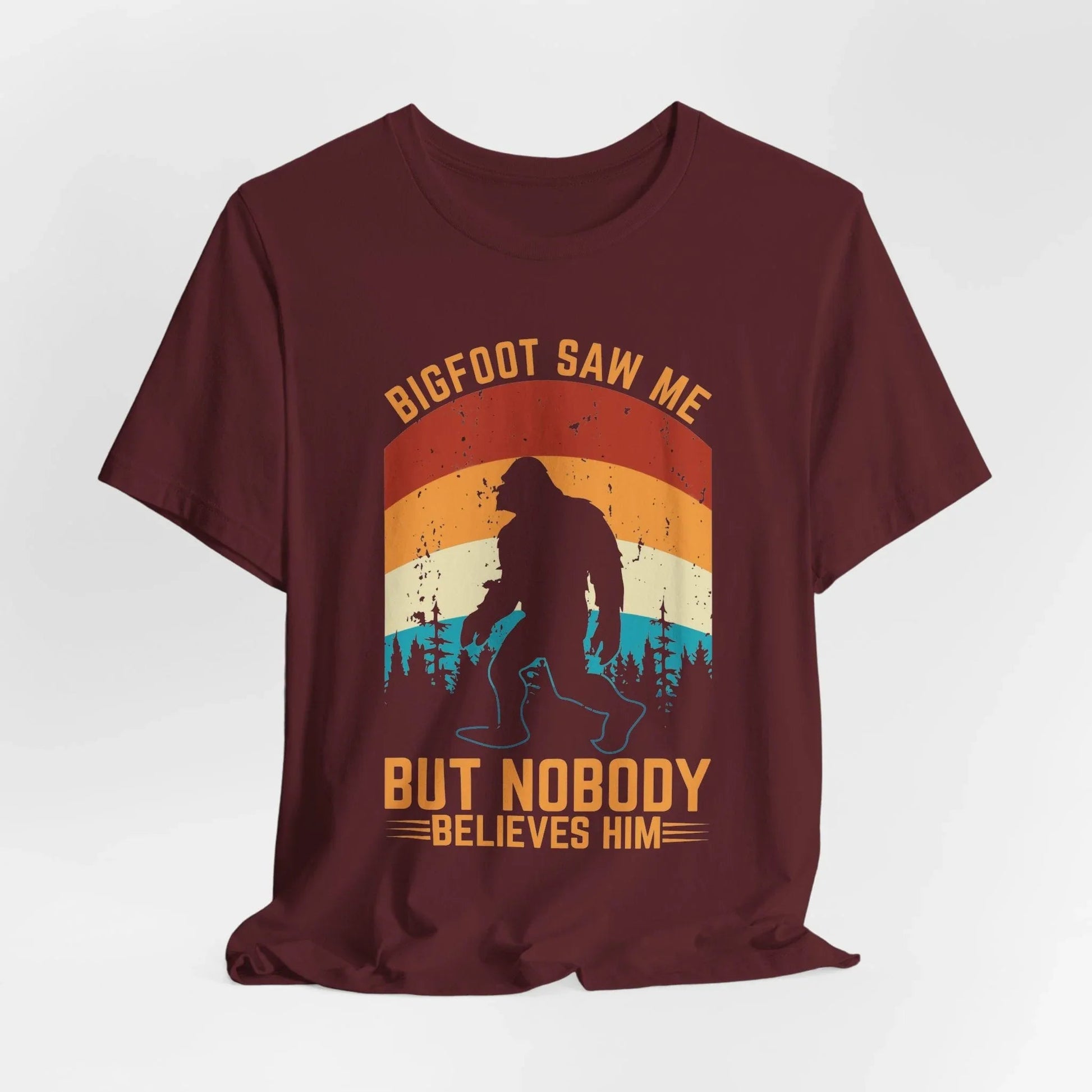 Bigfoot Saw Me T-Shirt, Fun Graphic Tee, Unisex Slogan Shirt, Perfect for Outdoor Lovers - SKULLFURY MERCH
