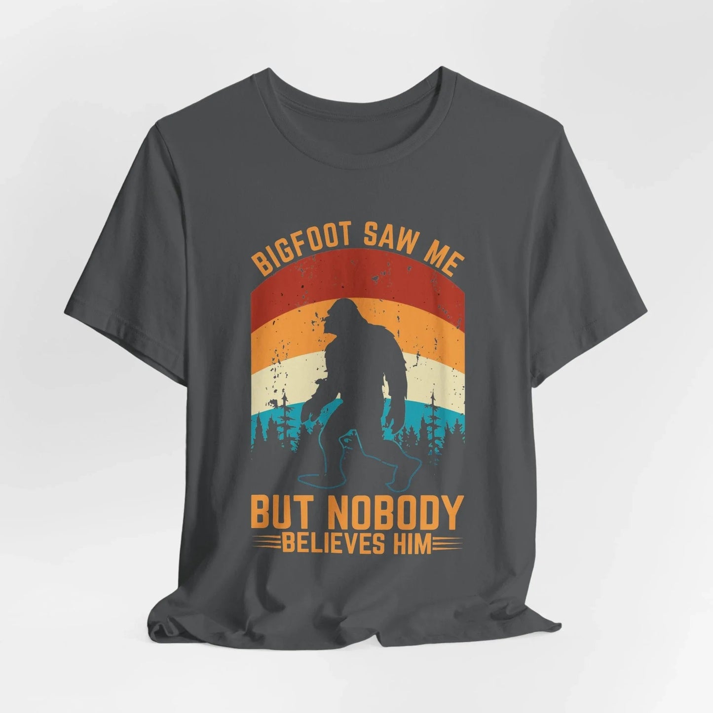 Bigfoot Saw Me T-Shirt, Fun Graphic Tee, Unisex Slogan Shirt, Perfect for Outdoor Lovers - SKULLFURY MERCH