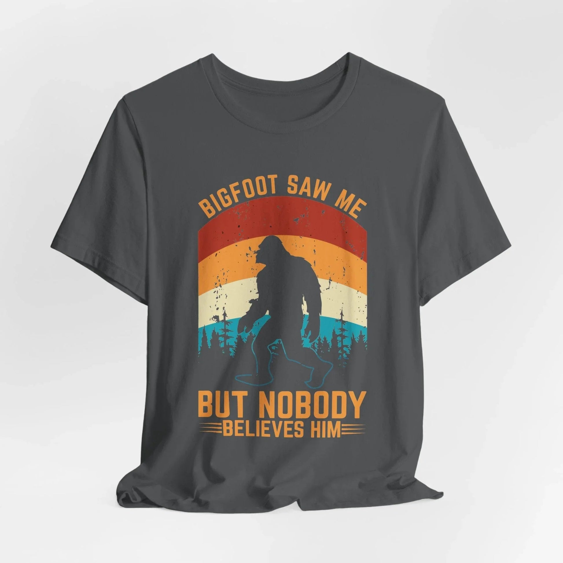 Bigfoot Saw Me T-Shirt, Fun Graphic Tee, Unisex Slogan Shirt, Perfect for Outdoor Lovers - SKULLFURY MERCH