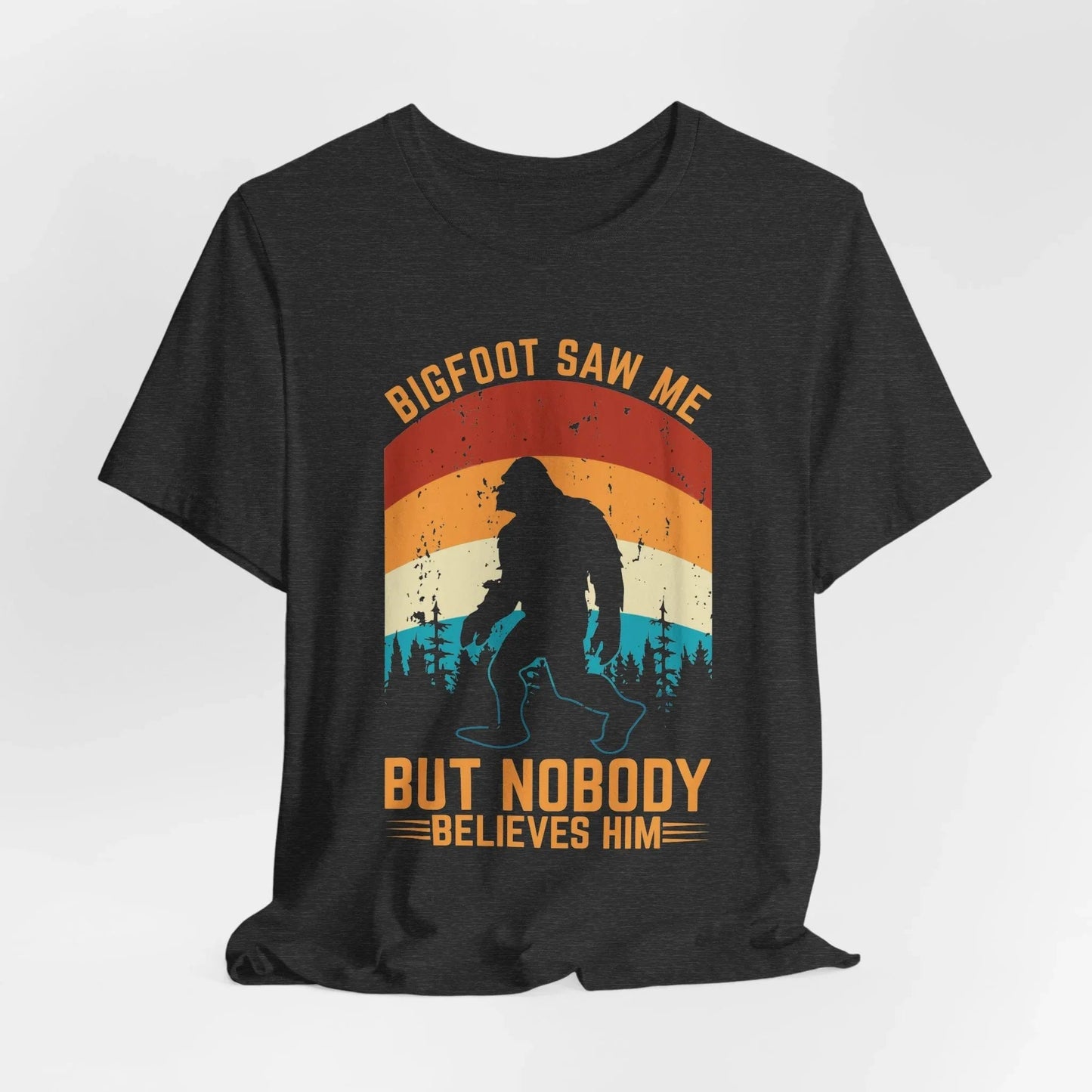 Bigfoot Saw Me T-Shirt, Fun Graphic Tee, Unisex Slogan Shirt, Perfect for Outdoor Lovers - SKULLFURY MERCH