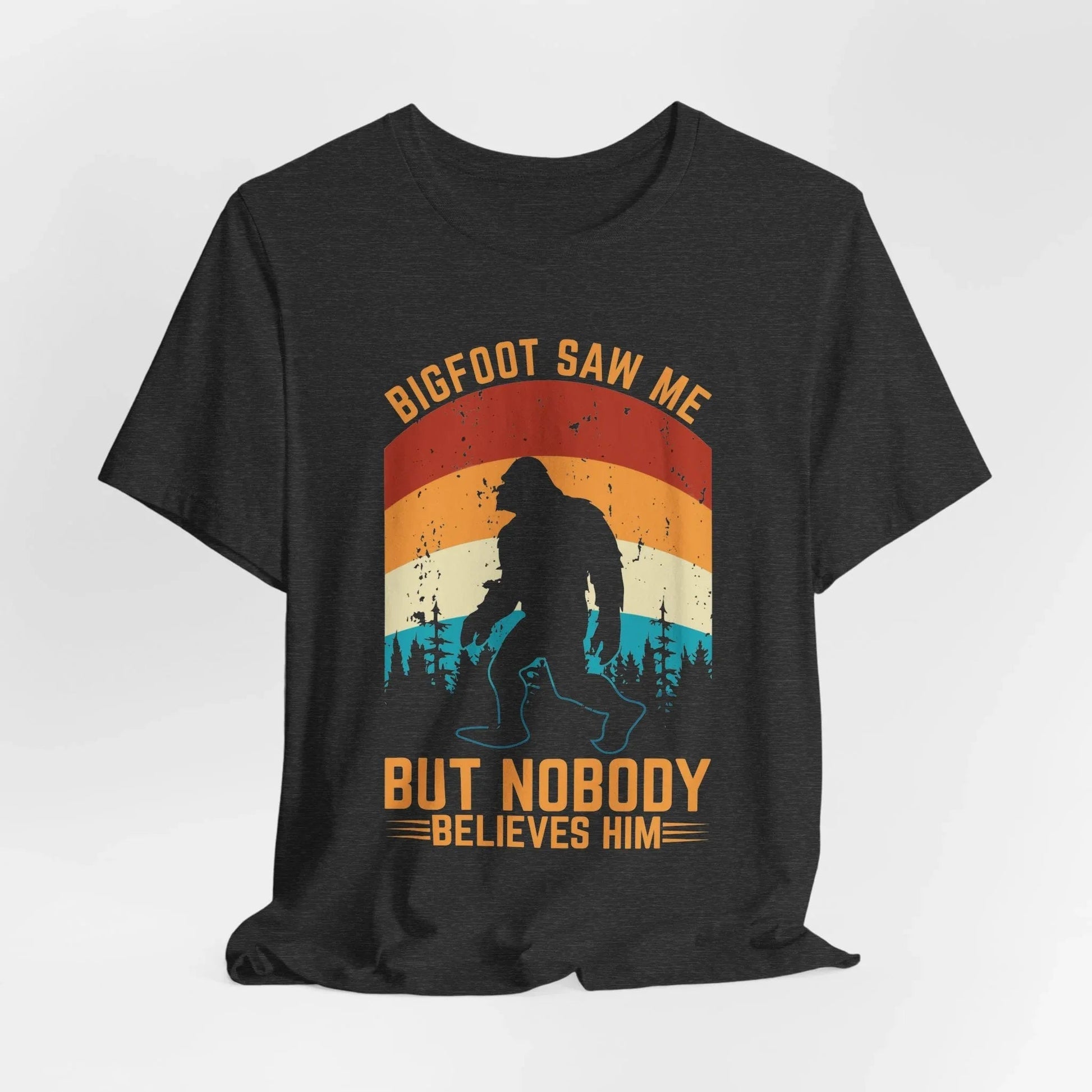 Bigfoot Saw Me T-Shirt, Fun Graphic Tee, Unisex Slogan Shirt, Perfect for Outdoor Lovers - SKULLFURY MERCH