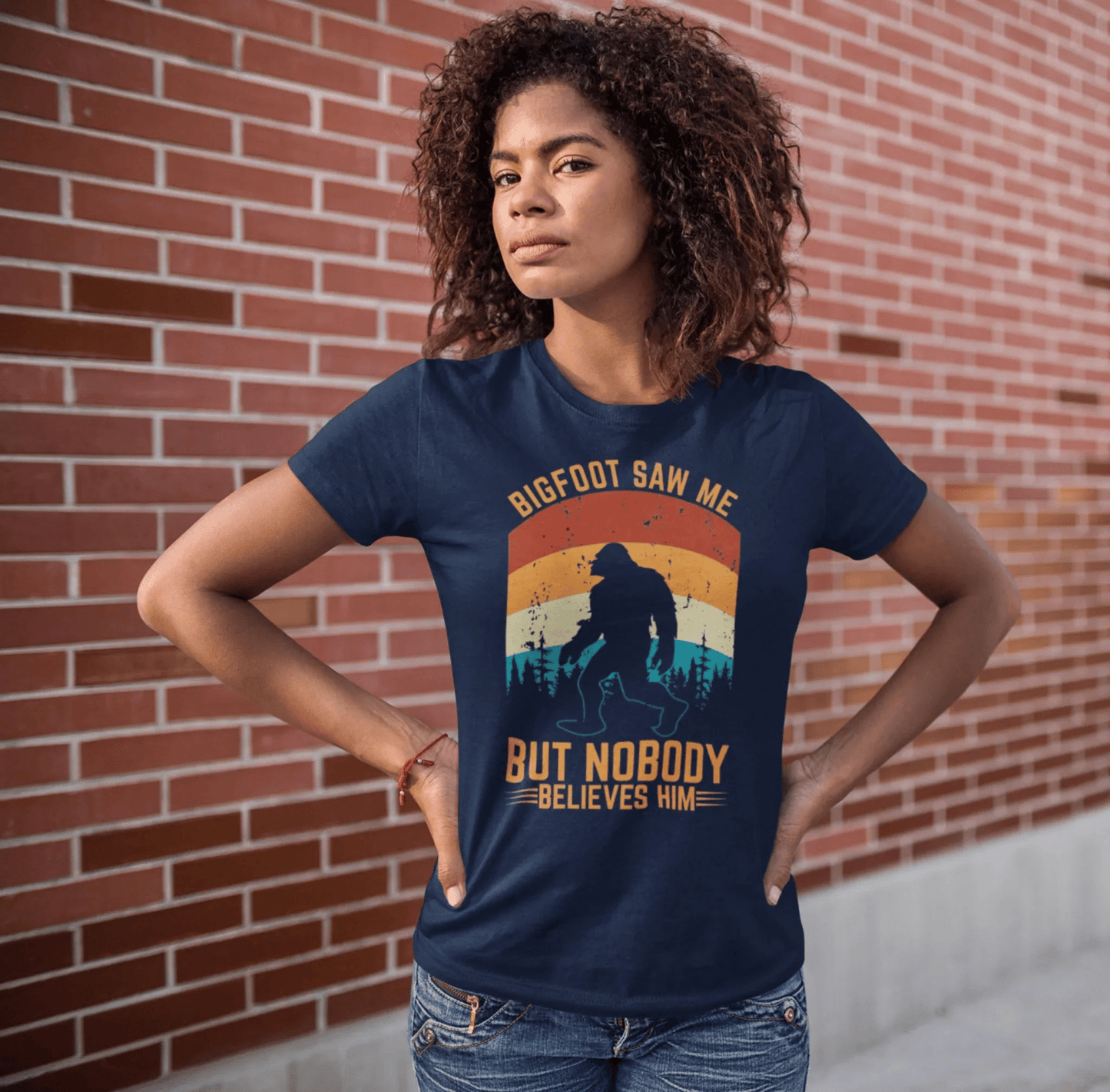 Bigfoot Saw Me T-Shirt, Fun Graphic Tee, Unisex Slogan Shirt, Perfect for Outdoor Lovers - SKULLFURY MERCH