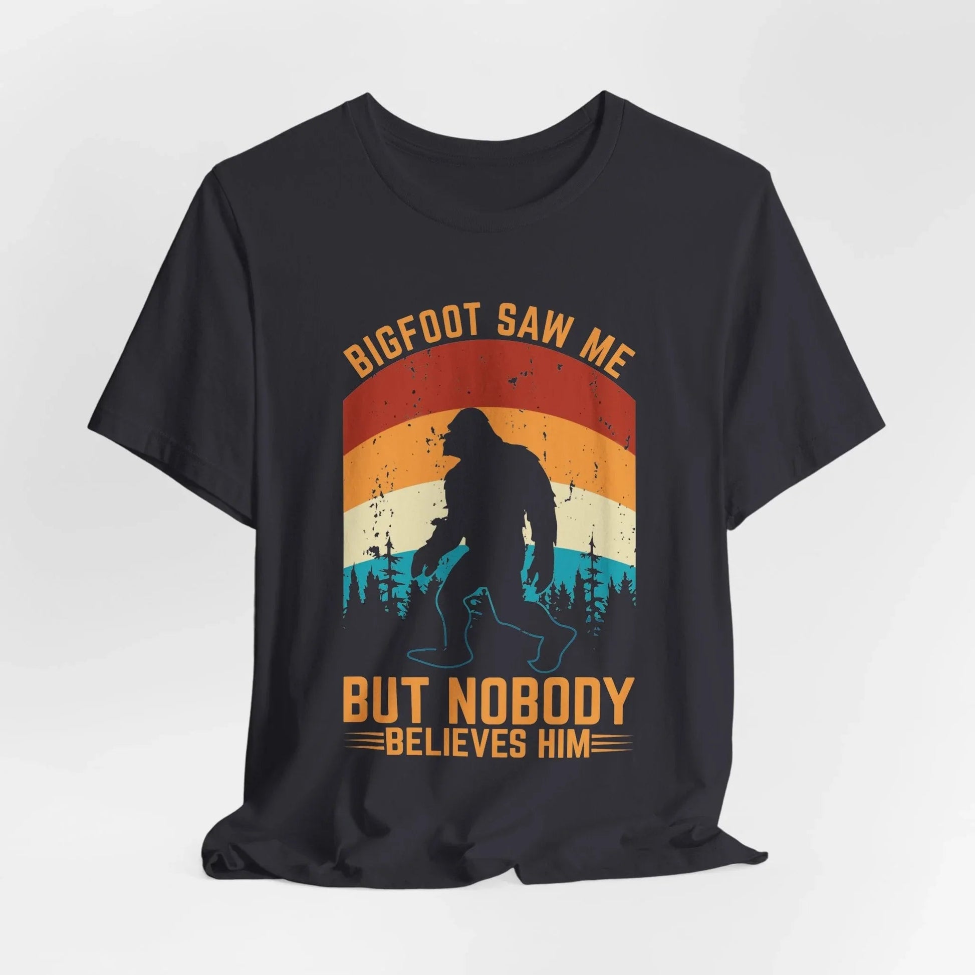 Bigfoot Saw Me T-Shirt, Fun Graphic Tee, Unisex Slogan Shirt, Perfect for Outdoor Lovers - SKULLFURY MERCH