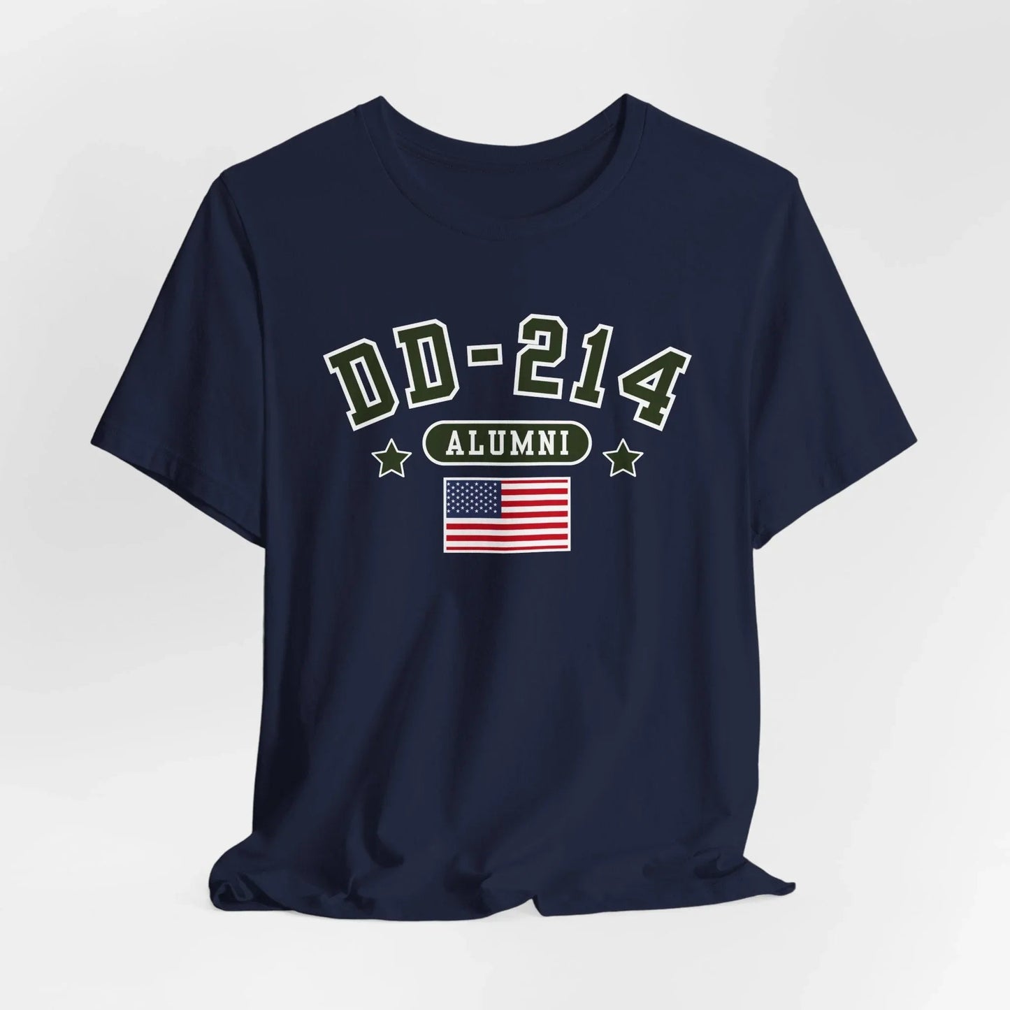 DD - 214 Alumni Unisex T-Shirt, Military Retirement Tee - SKULLFURY MERCH