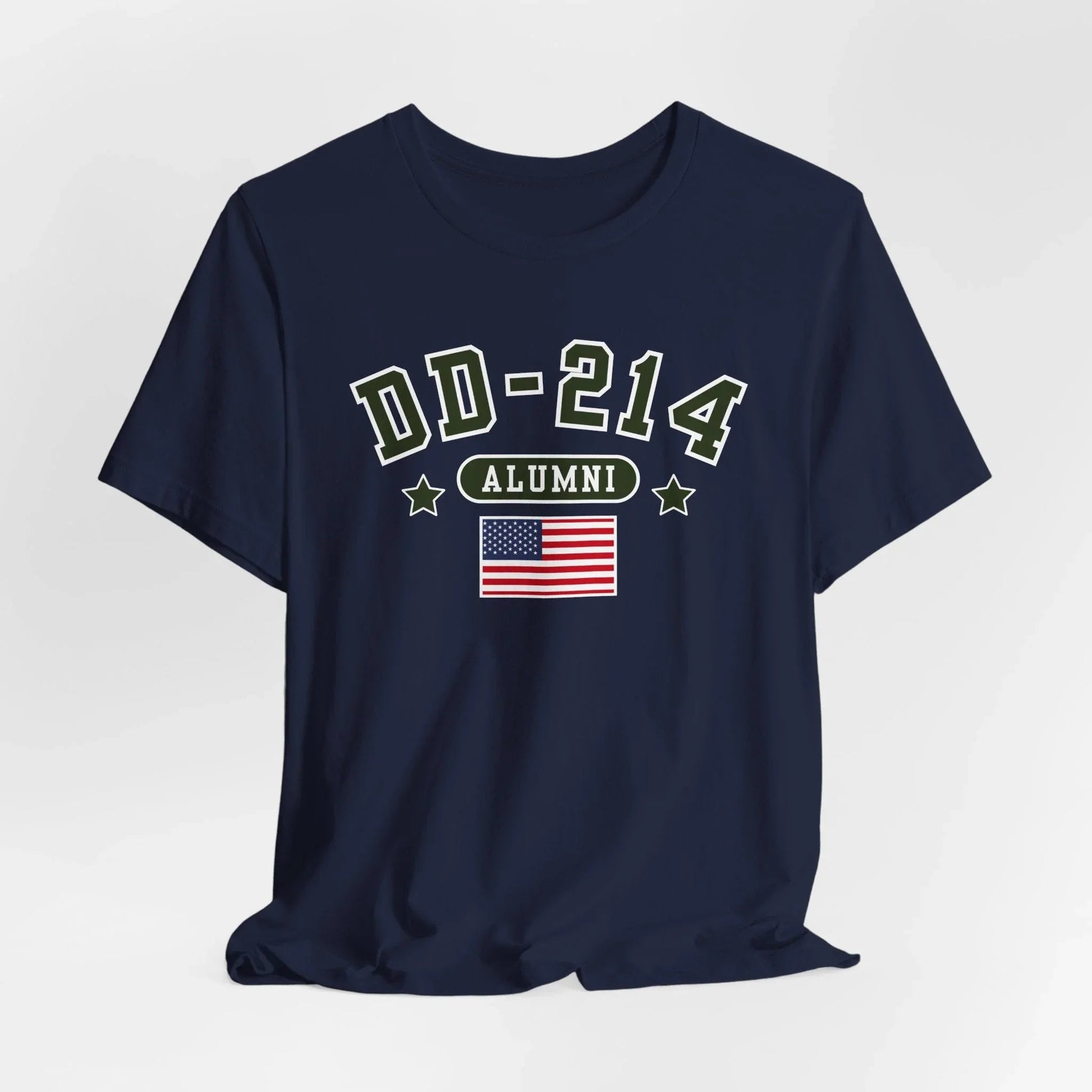 DD - 214 Alumni Unisex T-Shirt, Military Retirement Tee - SKULLFURY MERCH