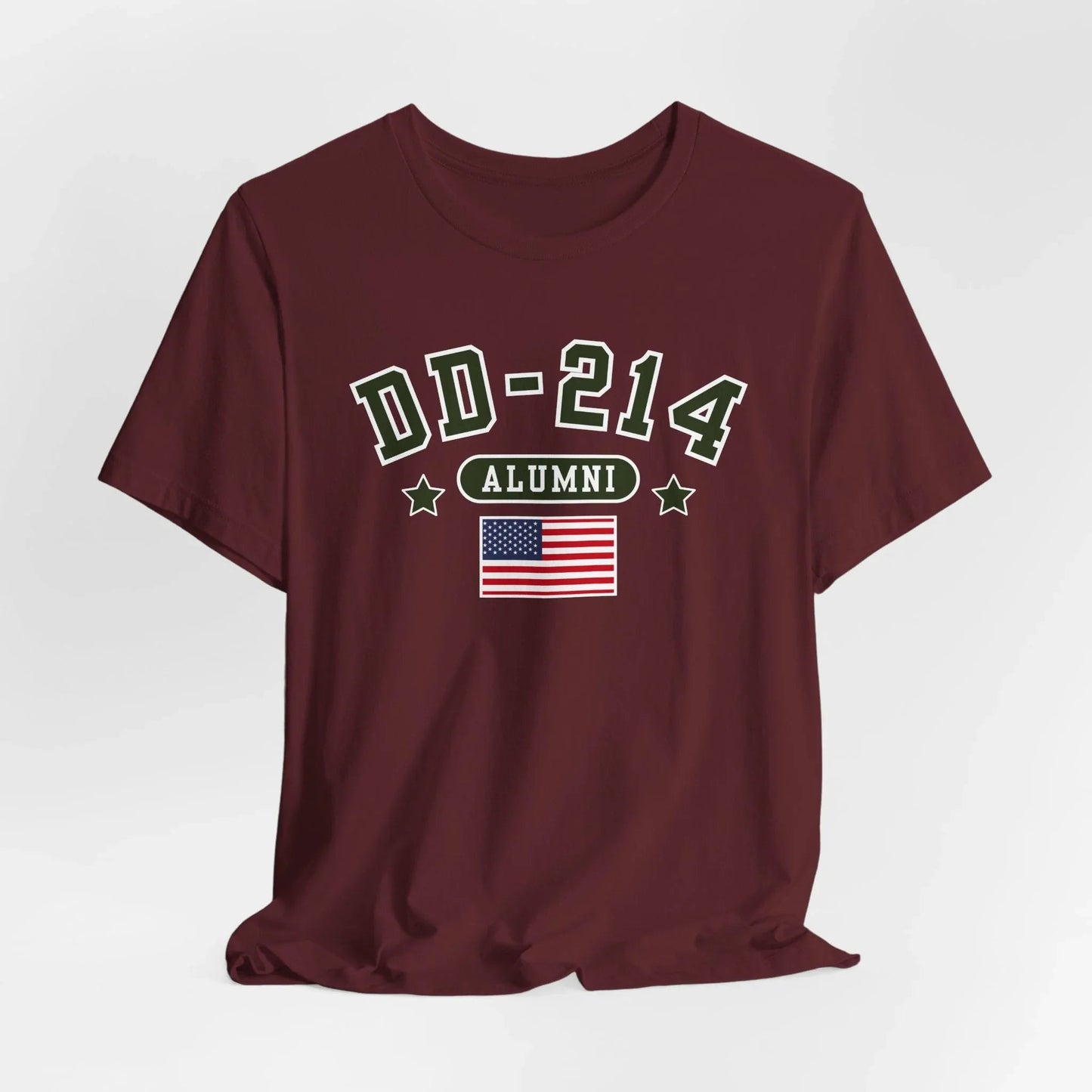DD - 214 Alumni Unisex T-Shirt, Military Retirement Tee - SKULLFURY MERCH