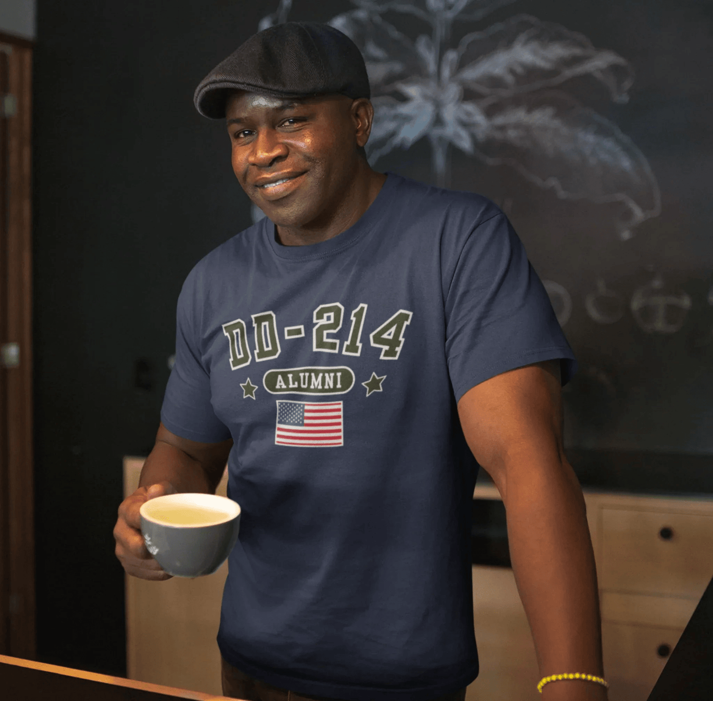 DD - 214 Alumni Unisex T-Shirt, Military Retirement Tee - SKULLFURY MERCH