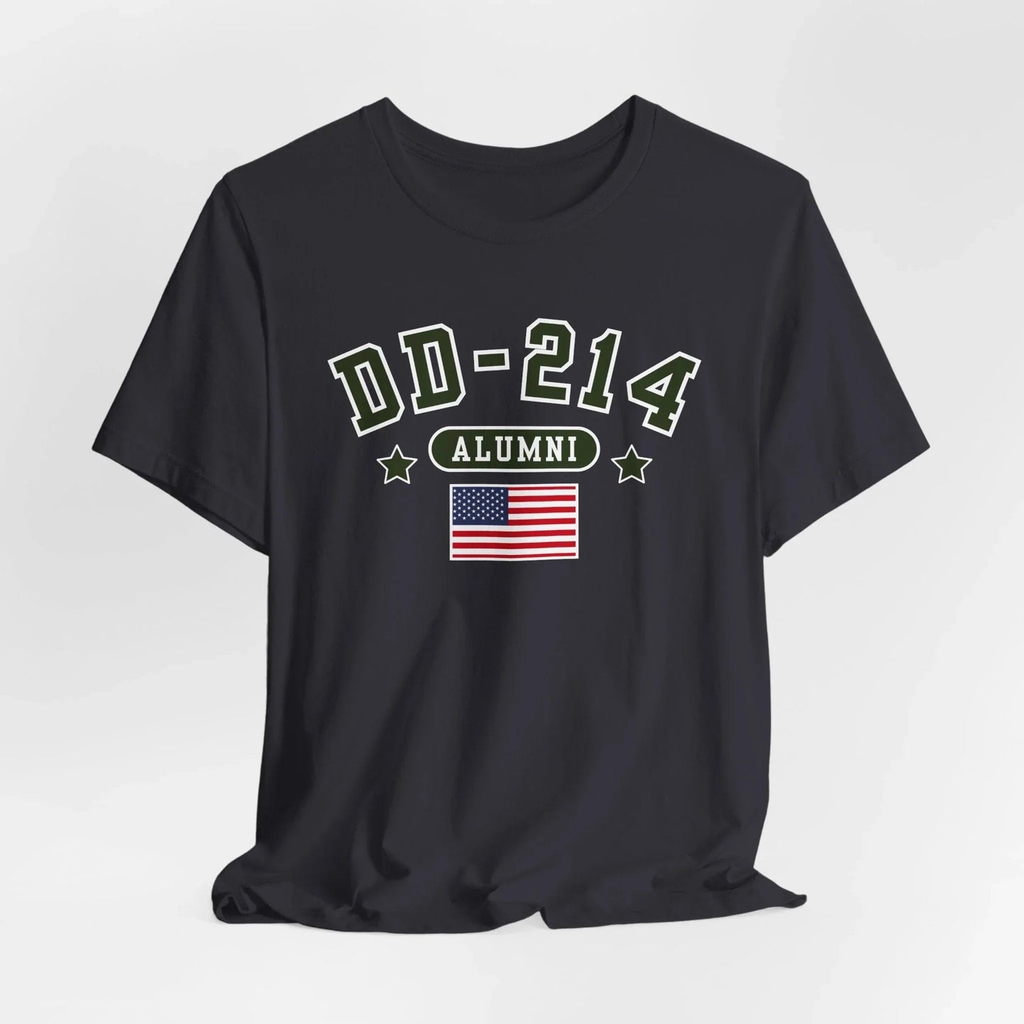 DD - 214 Alumni Unisex T-Shirt, Military Retirement Tee - SKULLFURY MERCH