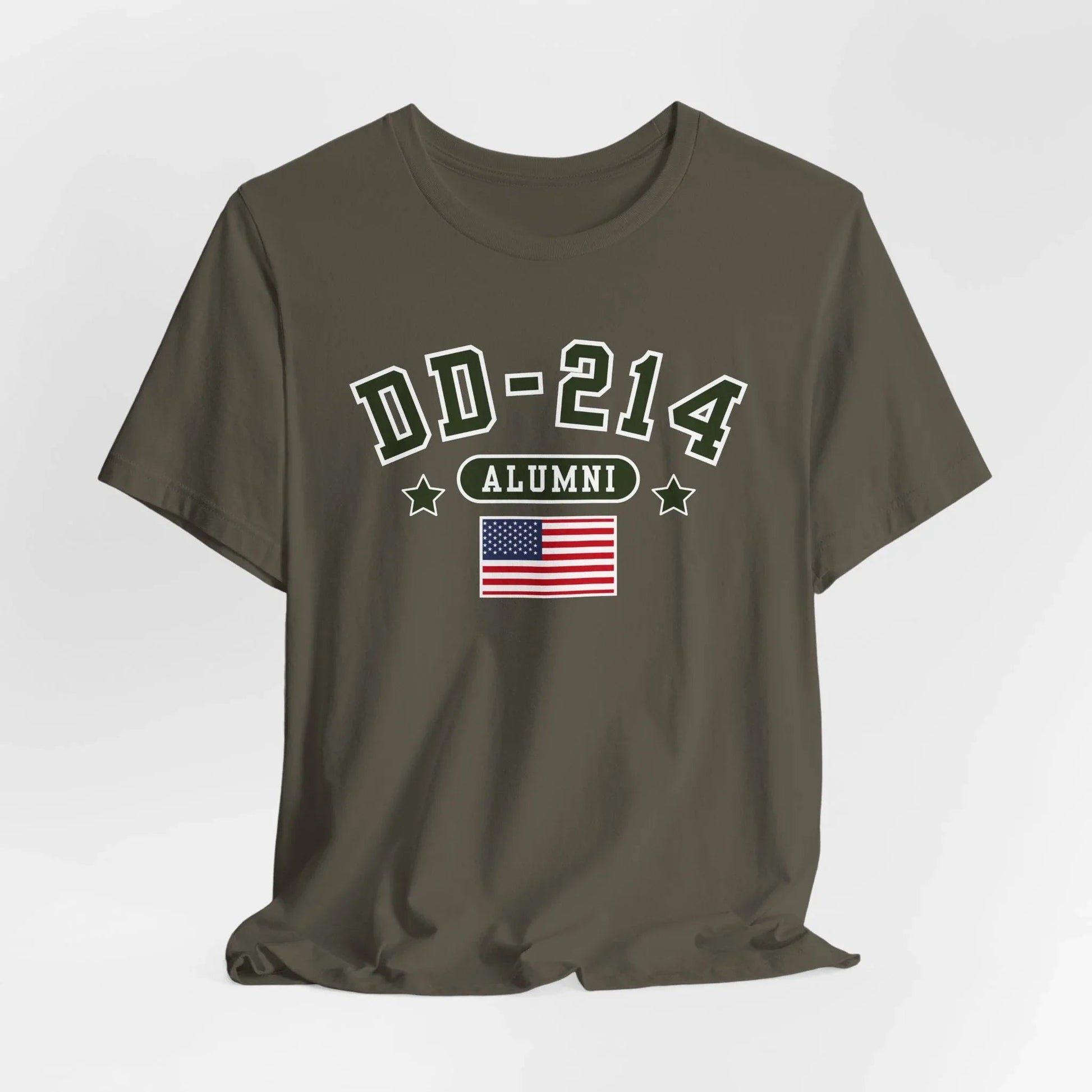DD - 214 Alumni Unisex T-Shirt, Military Retirement Tee - SKULLFURY MERCH