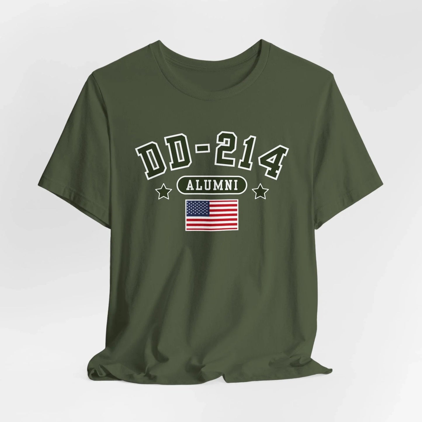 DD - 214 Alumni Unisex T-Shirt, Military Retirement Tee - SKULLFURY MERCH