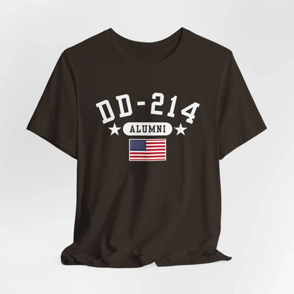 DD - 214 Veteran Alumni Unisex T-Shirt, Military Retirement Tee, Perfect for Veterans Day - SKULLFURY MERCH