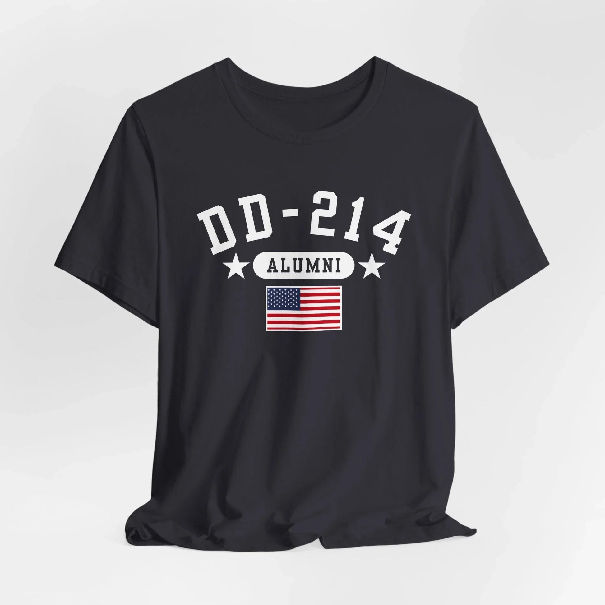 DD - 214 Veteran Alumni Unisex T-Shirt, Military Retirement Tee, Perfect for Veterans Day - SKULLFURY MERCH