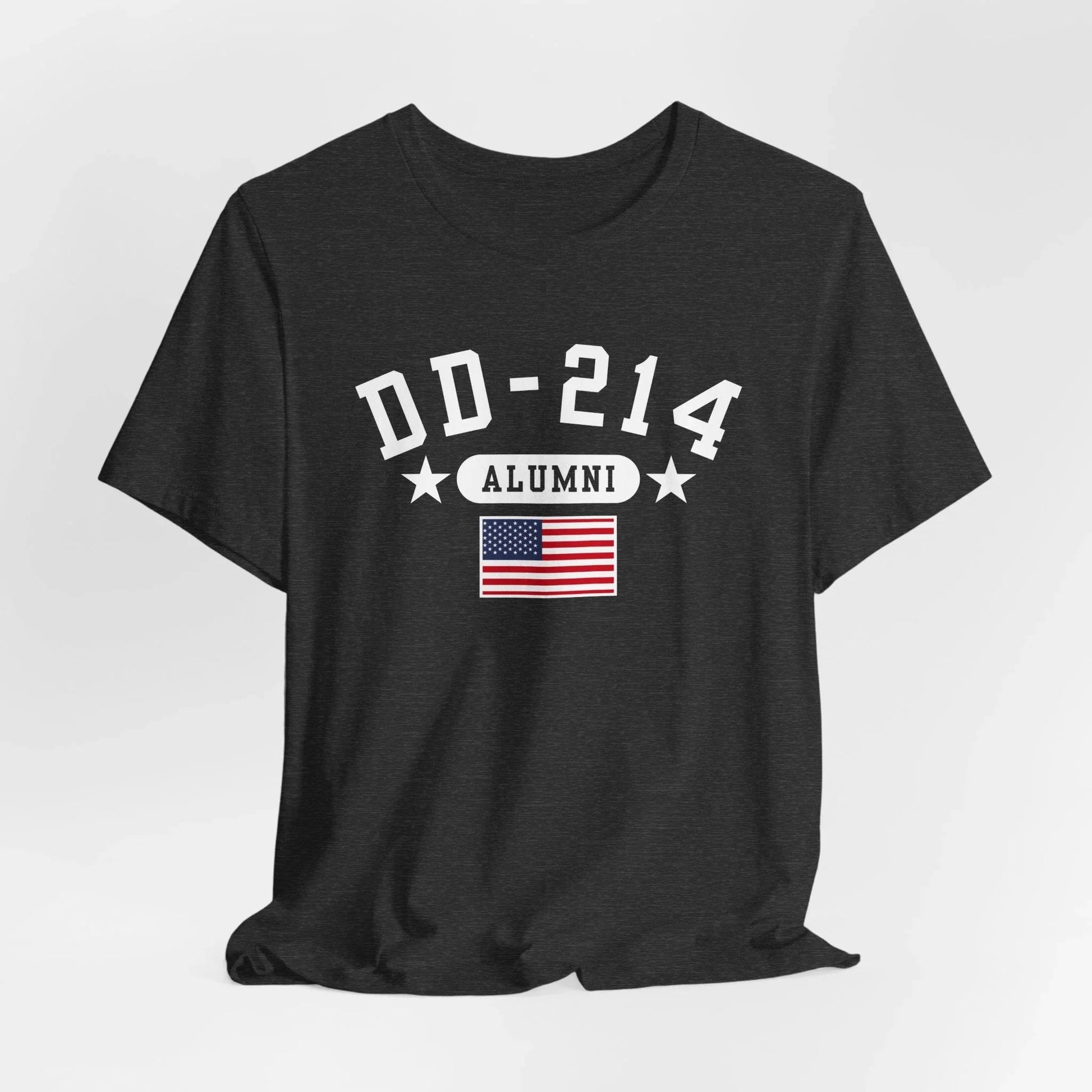 DD - 214 Veteran Alumni Unisex T-Shirt, Military Retirement Tee, Perfect for Veterans Day - SKULLFURY MERCH