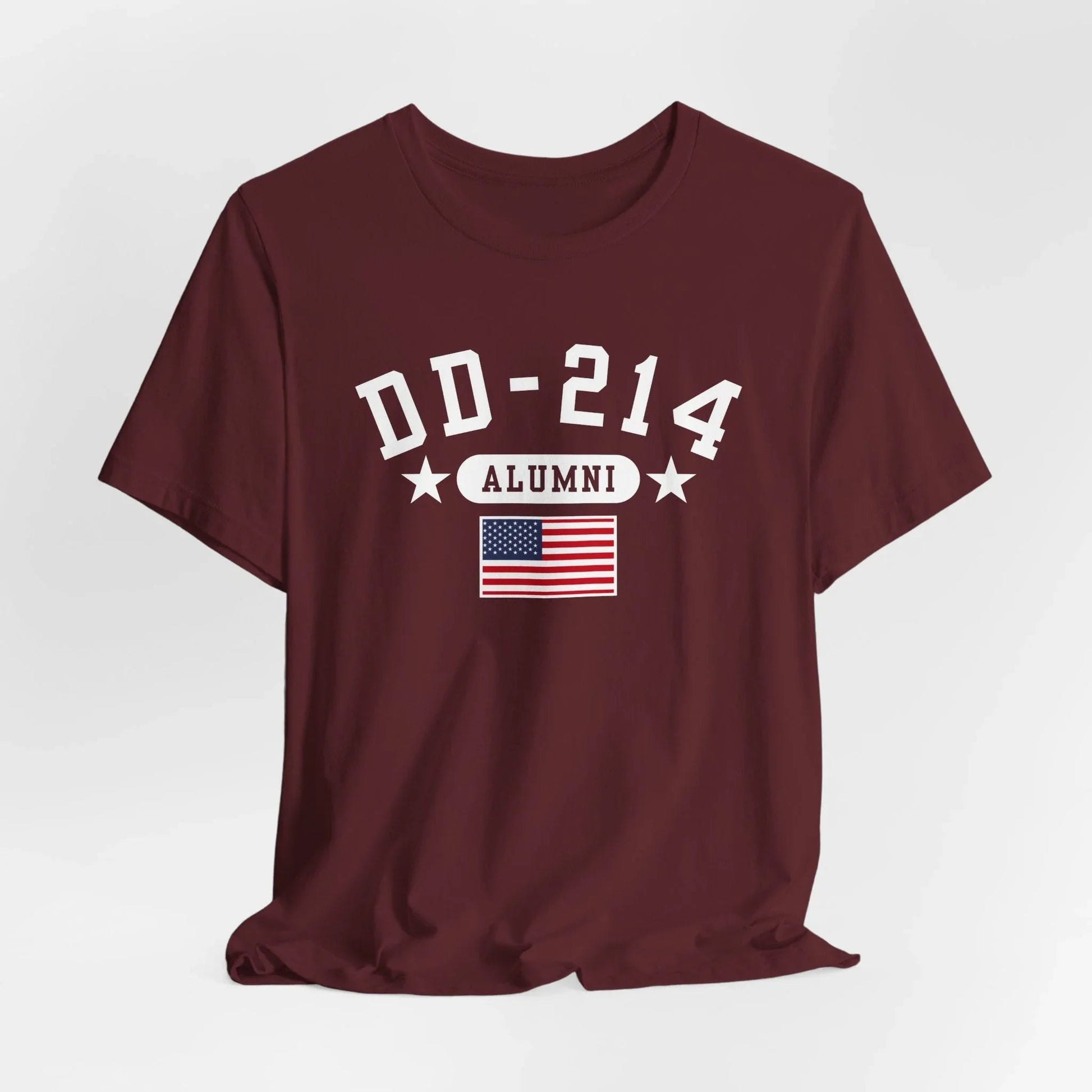DD - 214 Veteran Alumni Unisex T-Shirt, Military Retirement Tee, Perfect for Veterans Day - SKULLFURY MERCH