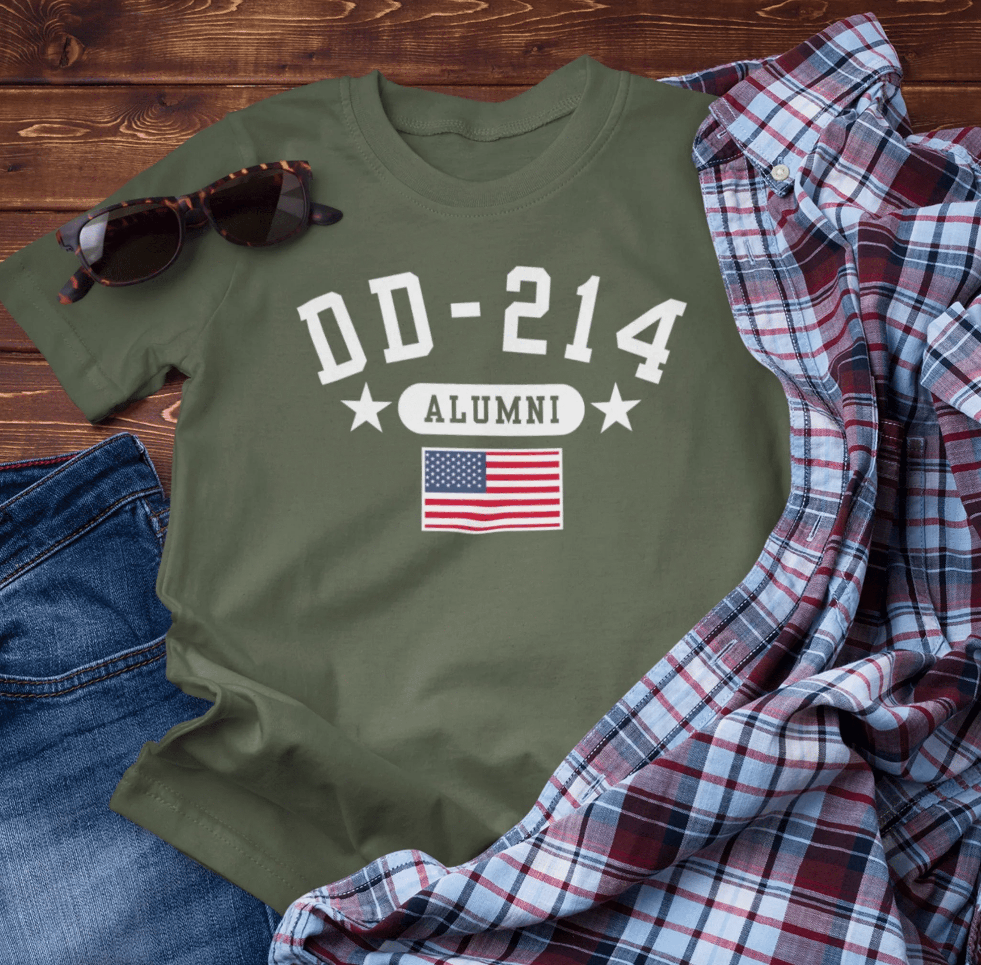 DD - 214 Veteran Alumni Unisex T-Shirt, Military Retirement Tee, Perfect for Veterans Day - SKULLFURY MERCH
