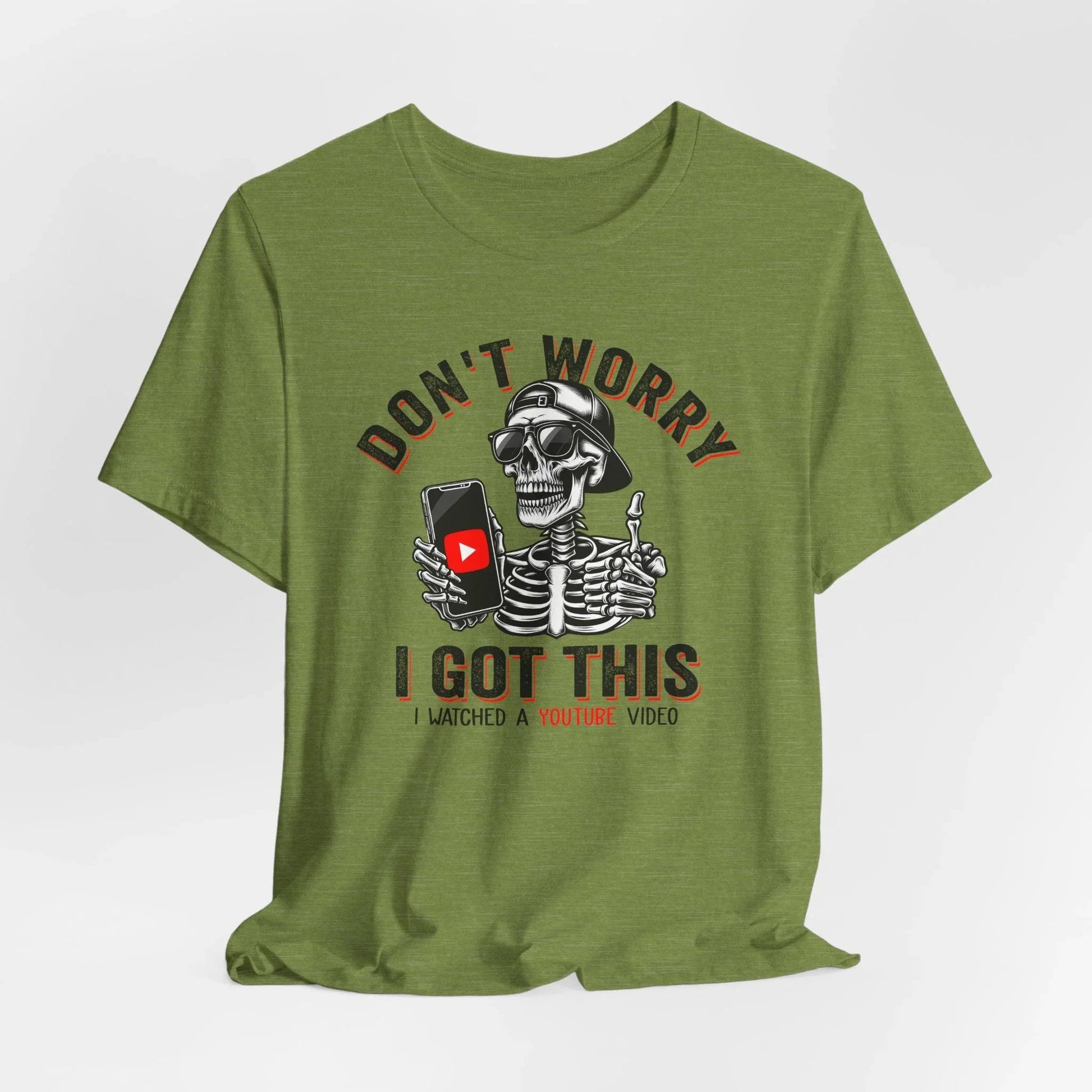 Don’t Worry I Got This Skeleton YouTube Shirt, Funny Unisex Tee for Gamers & Content Creators - SKULLFURY MERCH