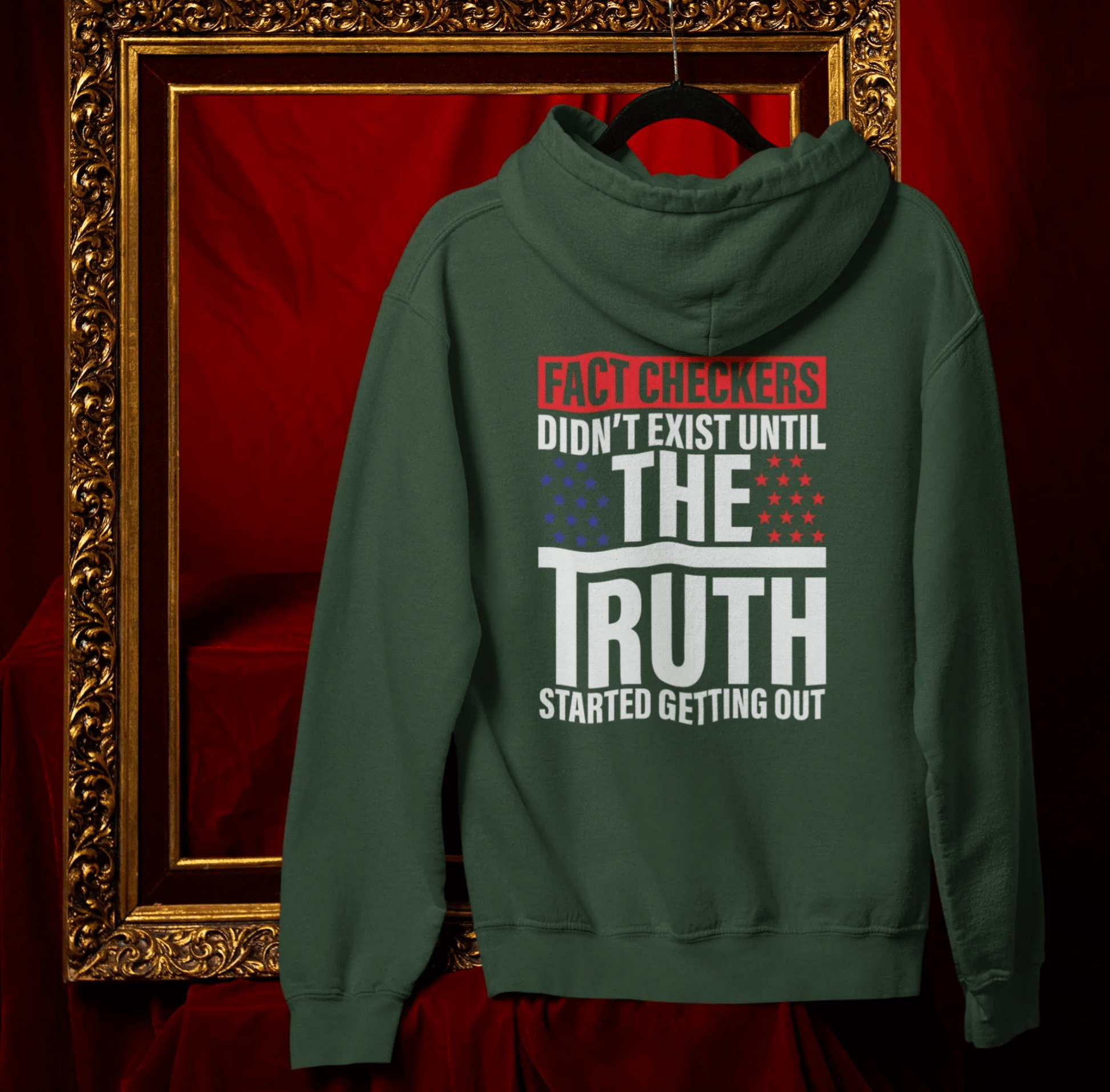 Fact Checkers Didn't Exist Until The Truth Started Getting Out Unisex Hoodie, Fight Bias Media, Defend Freedom and Truth - SKULLFURY MERCH