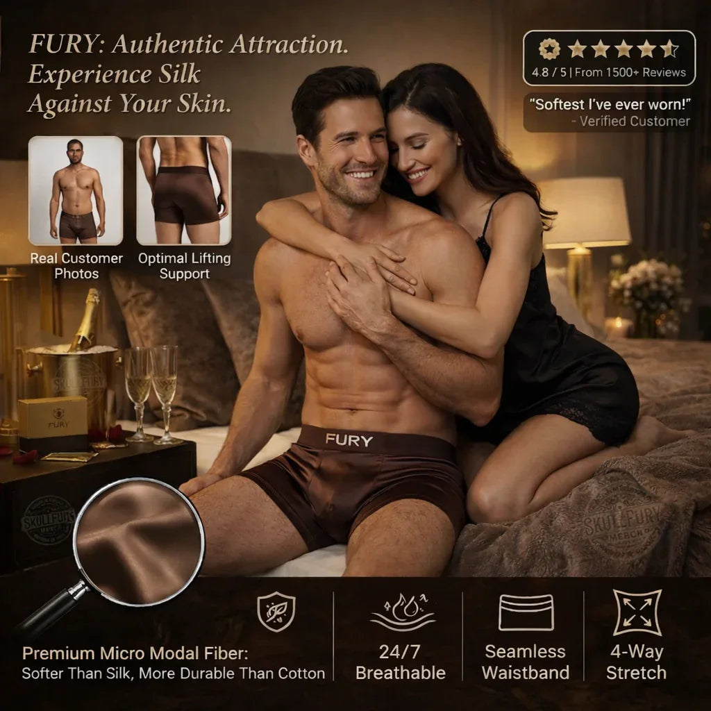 FURY™ Silk Boxers – All - Day Comfort - SKULLFURY MERCH