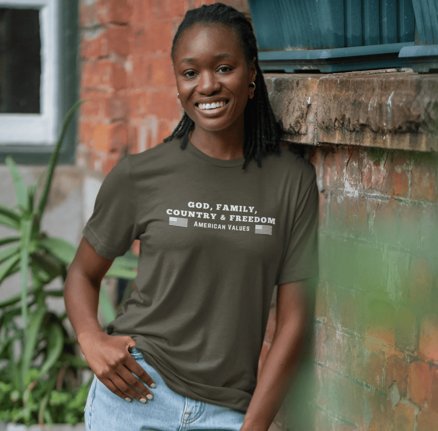 God, Family, Country & Freedom Unisex Tee - Patriotic Shirt, American Pride Tshirt, USA Patriotic Apparel, Independence Day Tee, Memorial - SKULLFURY MERCH