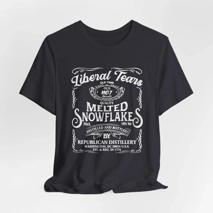 Liberal Tears Quality Melted Snowflakes Unisex T-Shirt, Political Statement, Independence Day Gift. - SKULLFURY MERCH