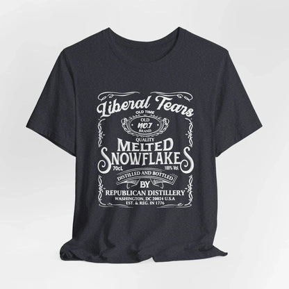 Liberal Tears Quality Melted Snowflakes Unisex T-Shirt, Political Statement, Independence Day Gift. - SKULLFURY MERCH
