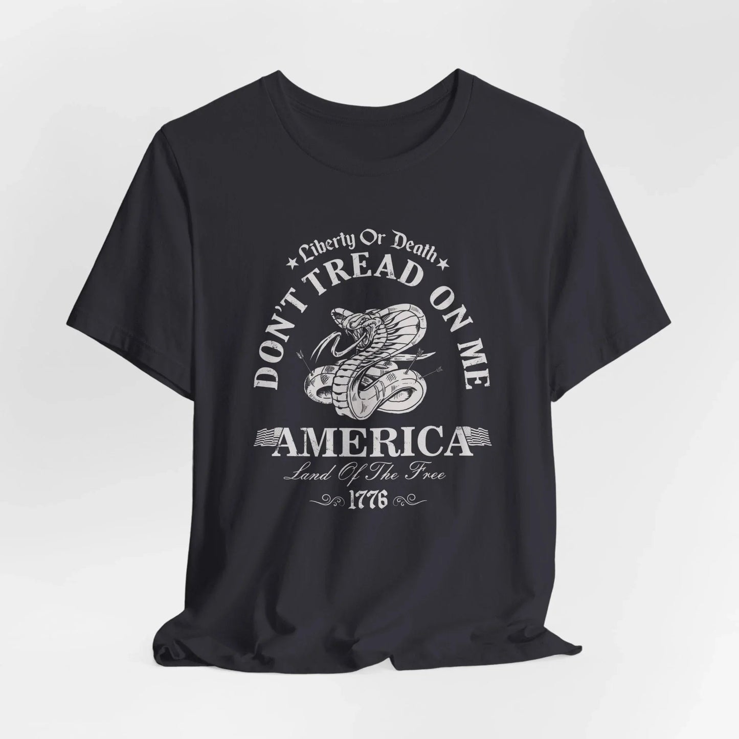 Liberty or Death Don't Tread on Me - Unisex T-Shirt, Resist Tyranny, Gift for Patriot, Independence Day Shirt - SKULLFURY MERCH