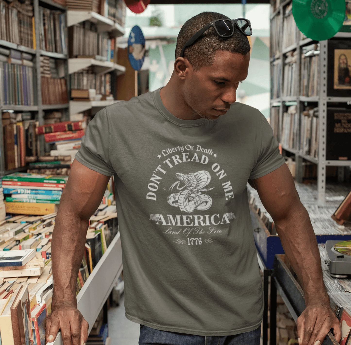 Liberty or Death Don't Tread on Me - Unisex T-Shirt, Resist Tyranny, Gift for Patriot, Independence Day Shirt - SKULLFURY MERCH