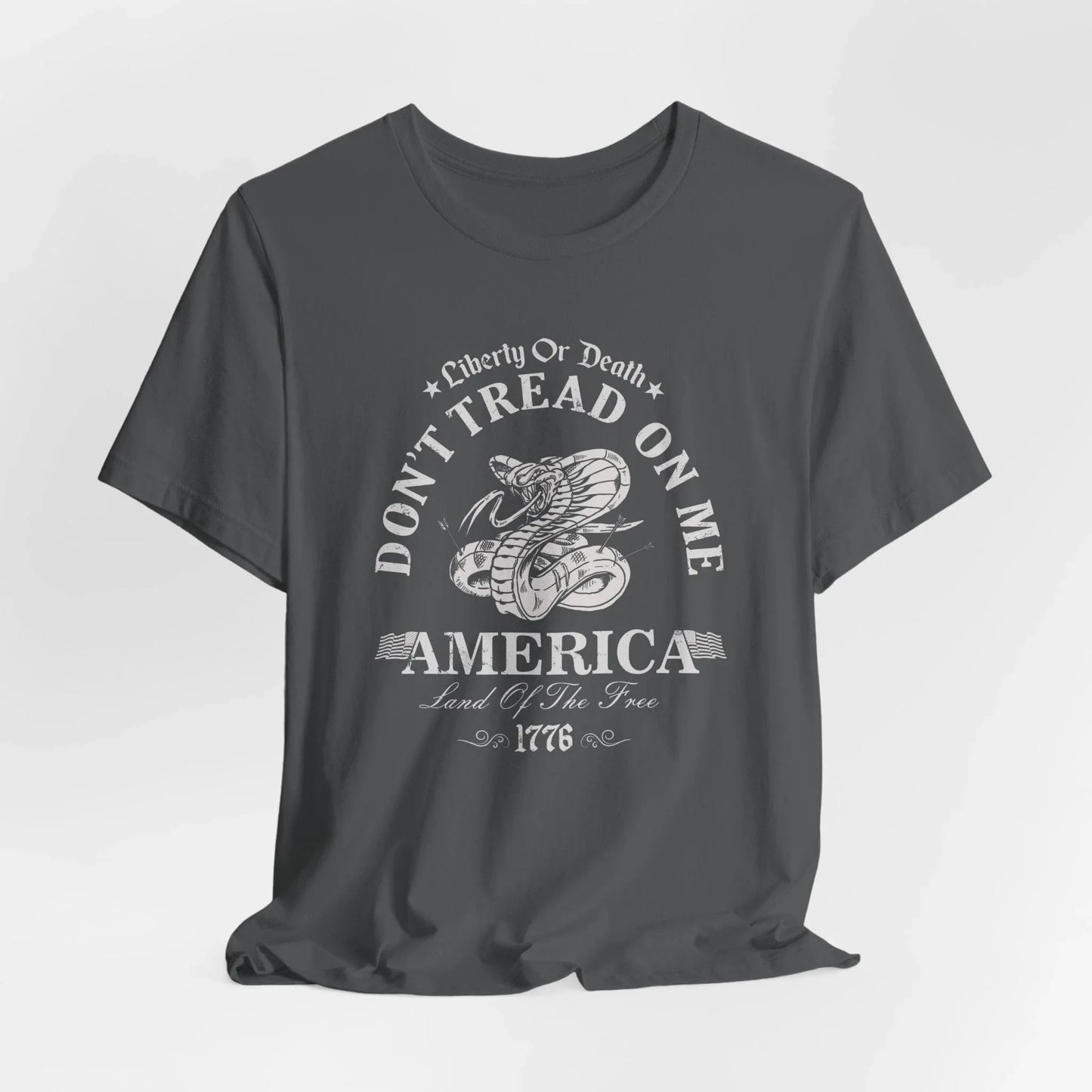Liberty or Death Don't Tread on Me - Unisex T-Shirt, Resist Tyranny, Gift for Patriot, Independence Day Shirt - SKULLFURY MERCH
