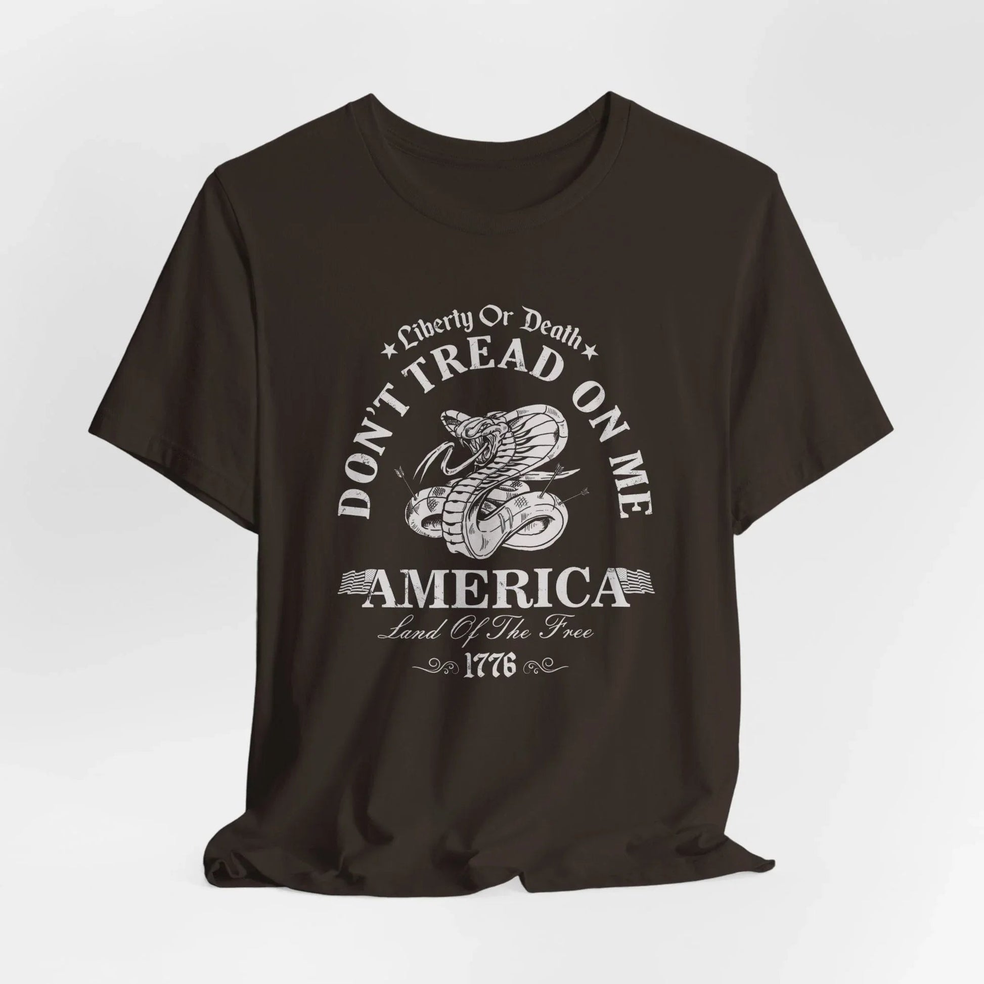 Liberty or Death Don't Tread on Me - Unisex T-Shirt, Resist Tyranny, Gift for Patriot, Independence Day Shirt - SKULLFURY MERCH
