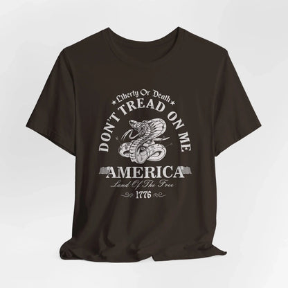 Liberty or Death Don't Tread on Me - Unisex T-Shirt, Resist Tyranny, Gift for Patriot, Independence Day Shirt - SKULLFURY MERCH