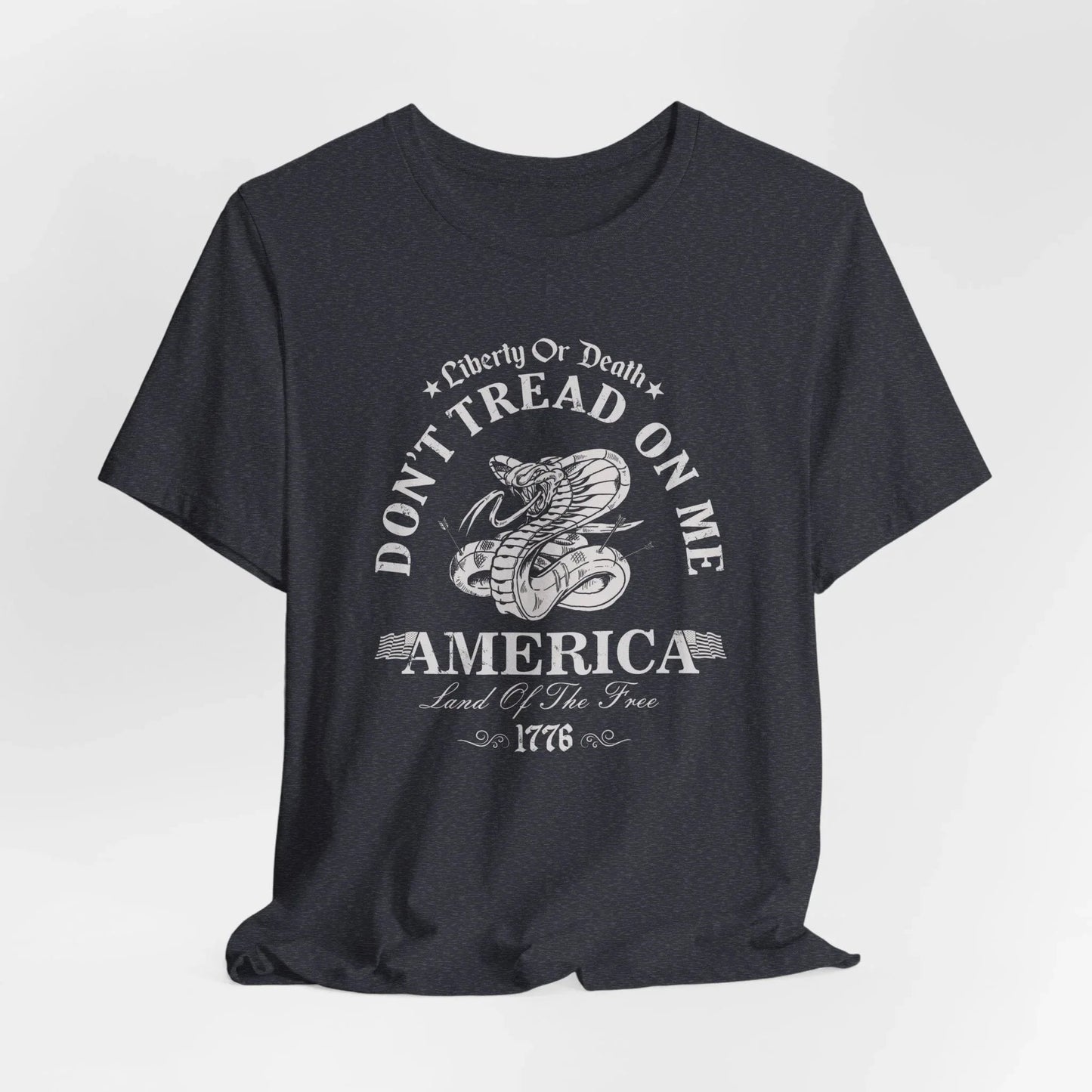 Liberty or Death Don't Tread on Me - Unisex T-Shirt, Resist Tyranny, Gift for Patriot, Independence Day Shirt - SKULLFURY MERCH