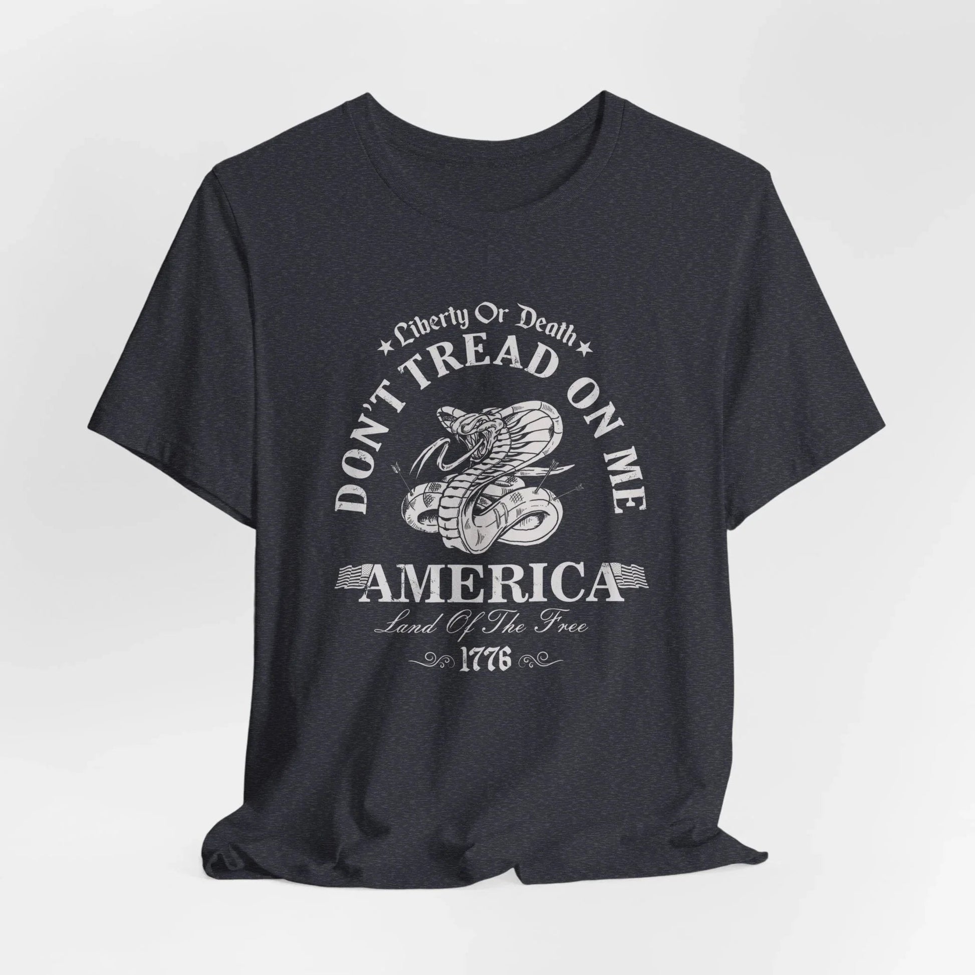 Liberty or Death Don't Tread on Me - Unisex T-Shirt, Resist Tyranny, Gift for Patriot, Independence Day Shirt - SKULLFURY MERCH