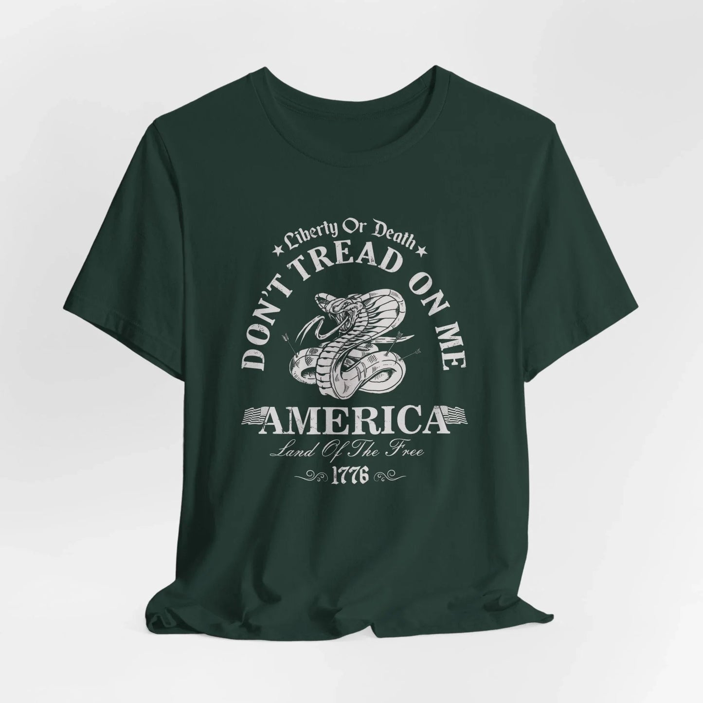 Liberty or Death Don't Tread on Me - Unisex T-Shirt, Resist Tyranny, Gift for Patriot, Independence Day Shirt - SKULLFURY MERCH