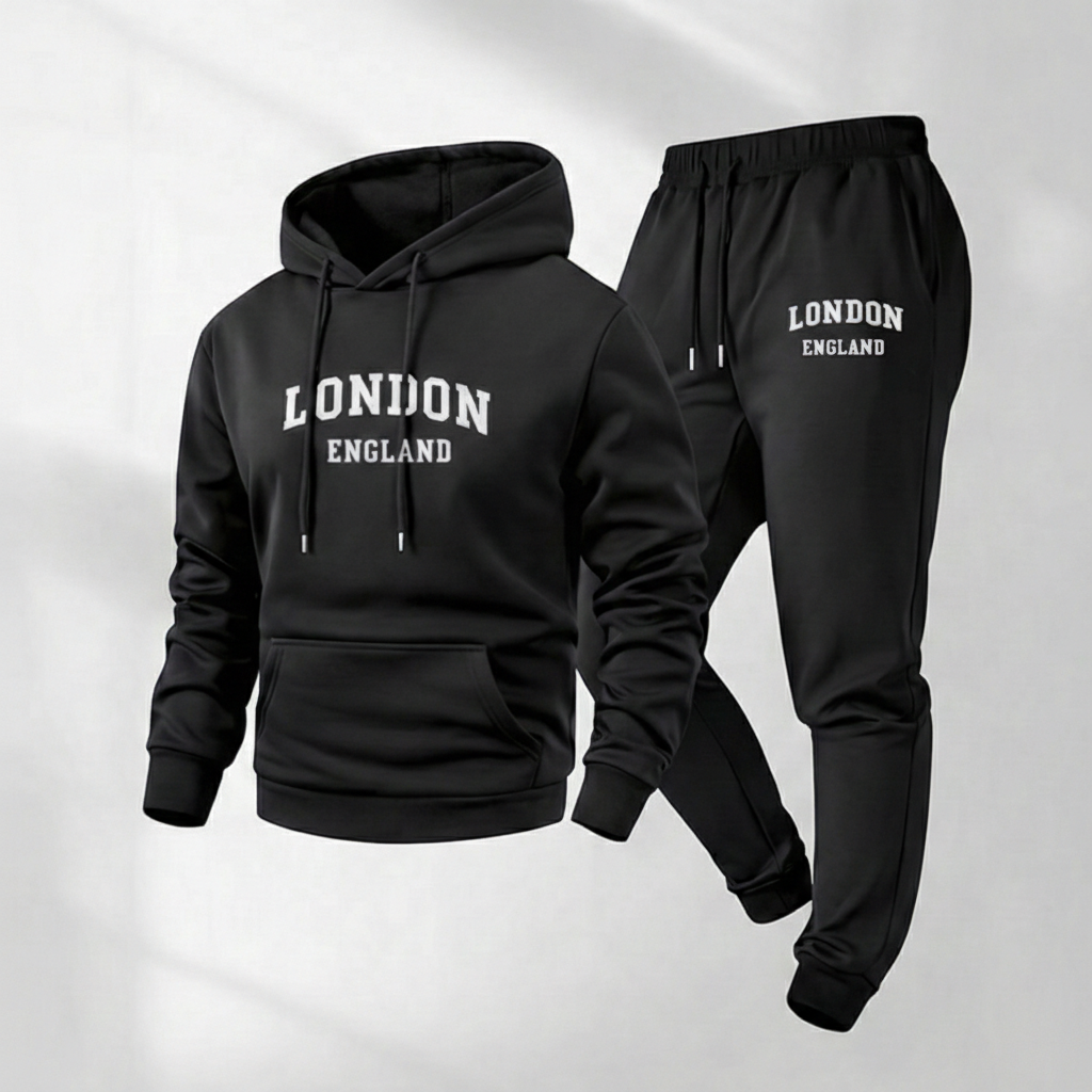 The London Urban Streetwear Fleece Tracksuit Set