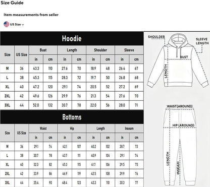 Men’s Fleece - Lined Cargo Hoodie & Jogger Set – Oversized Warm Tracksuit - SKULLFURY MERCH