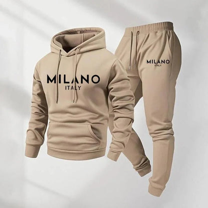 Men's Milano Printed Hoodie and Drawstring Sweatpants Set - SKULLFURY MERCH