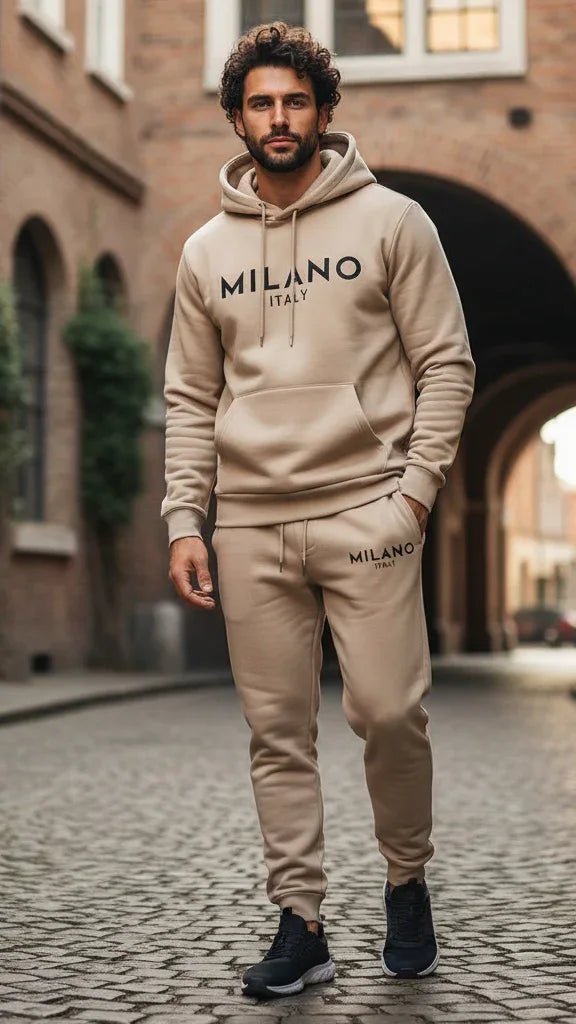 Men's Milano Printed Hoodie and Drawstring Sweatpants Set - SKULLFURY MERCH