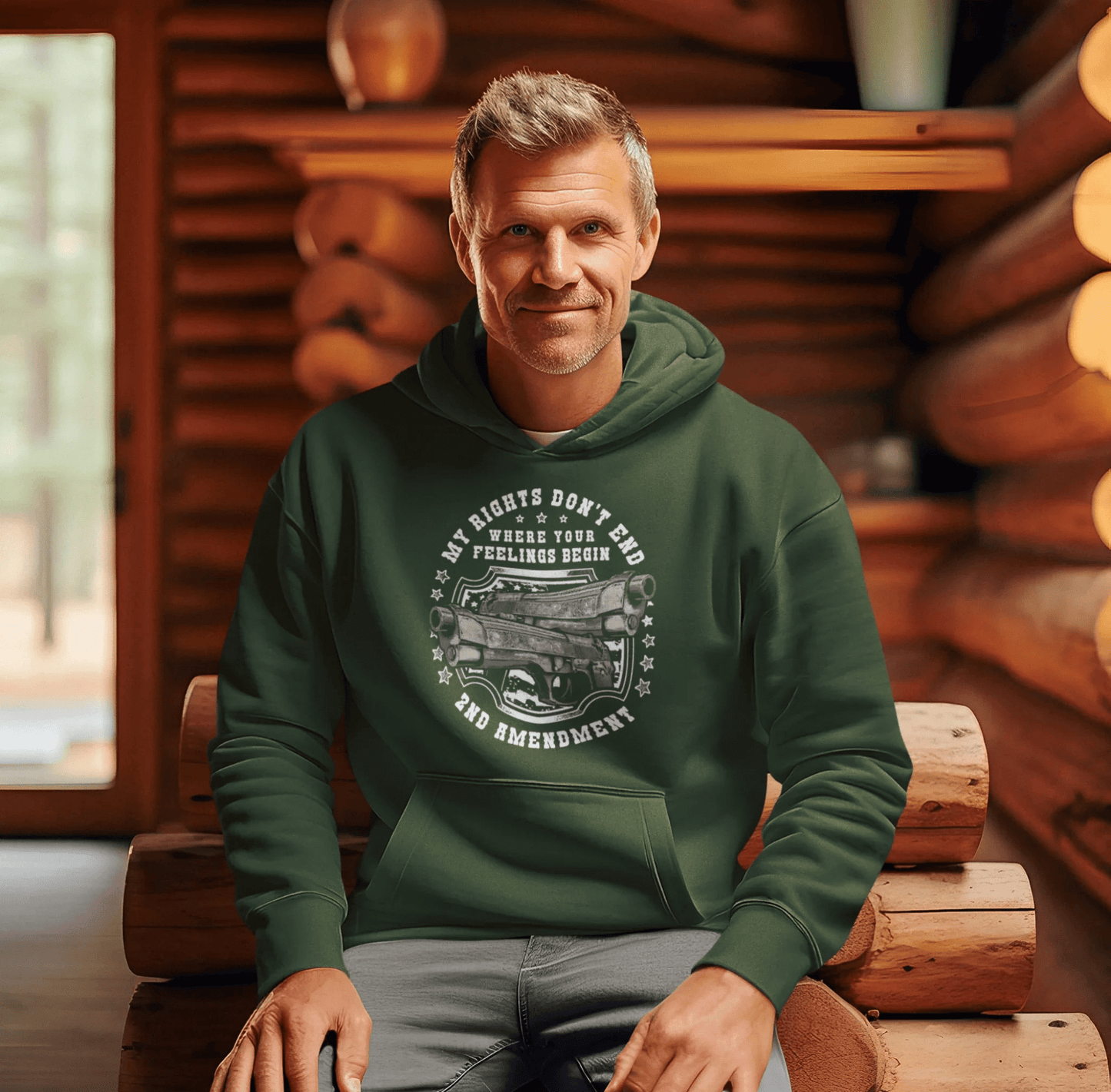 My Rights Don't End Where Your Feelings Begin, Patriotic Unisex Hoodie, Liberty and Freedom Sweatshirt, 2nd Amendment Rights, - SKULLFURY MERCH