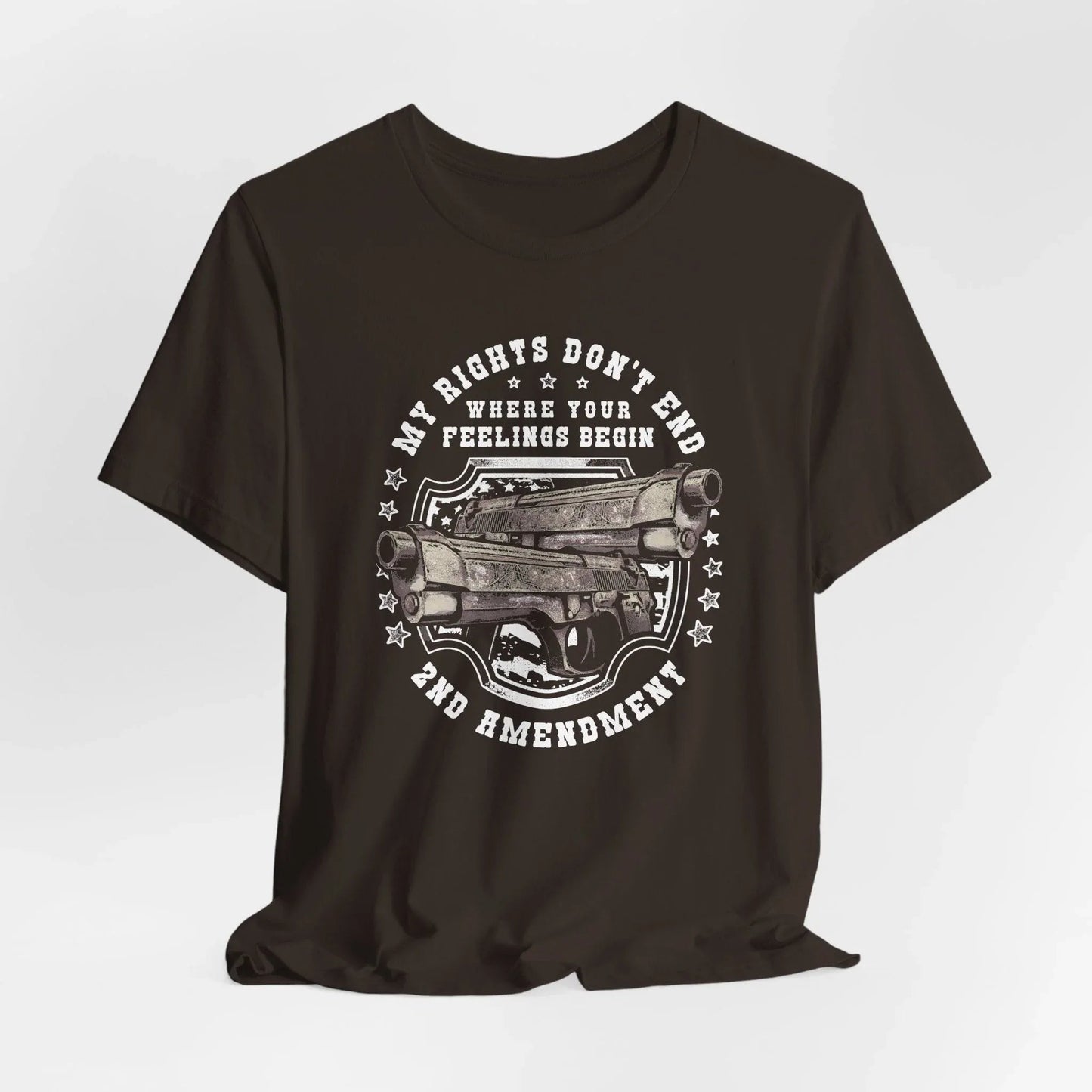 My Rights Don't End Where Your Feelings Begin Unisex T-Shirt, Patriotic Tee, 2nd Amendment T-Shirt - SKULLFURY MERCH