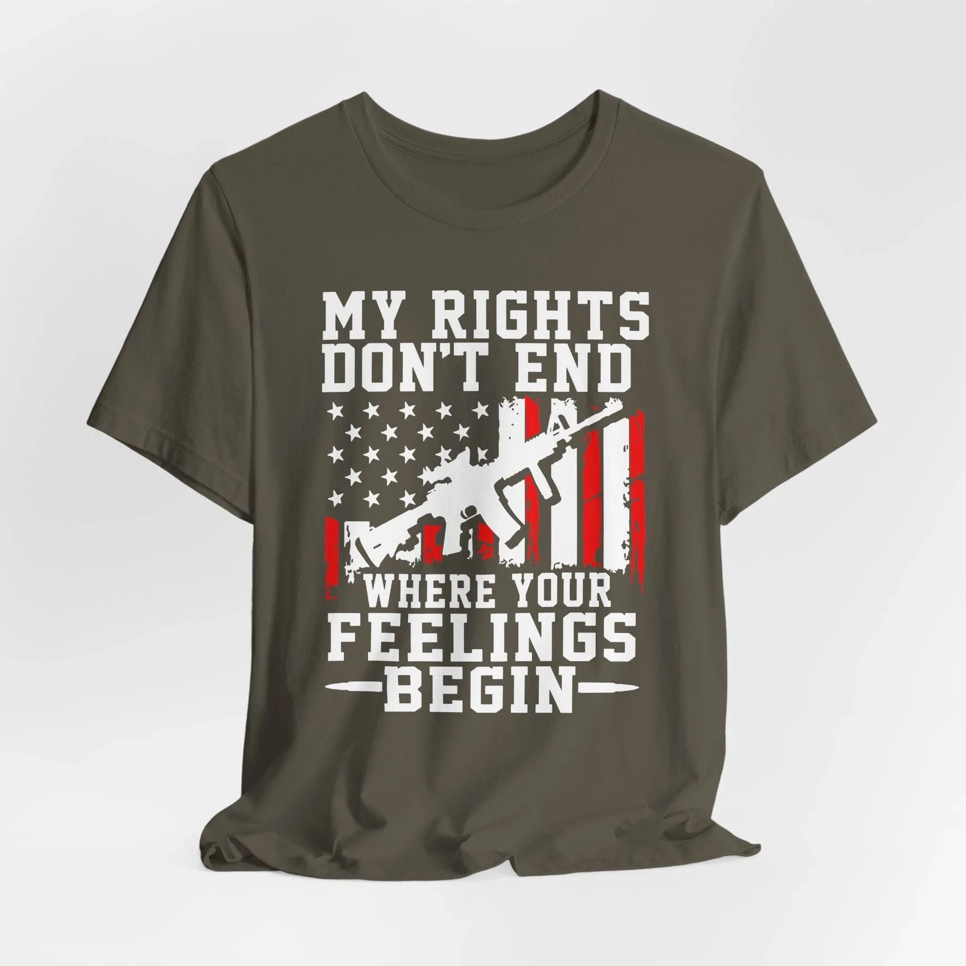 My Rights Don't End Where Your Feelings Begin Unisex T-Shirt, Patriotic Tee, Political T-Shirt - SKULLFURY MERCH