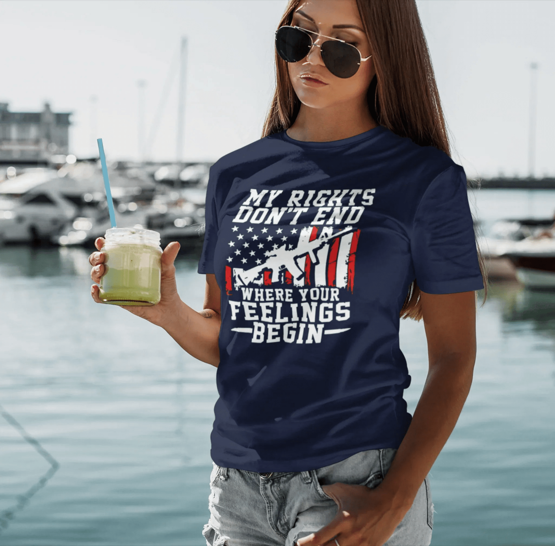 My Rights Don't End Where Your Feelings Begin Unisex T-Shirt, Patriotic Tee, Political T-Shirt - SKULLFURY MERCH
