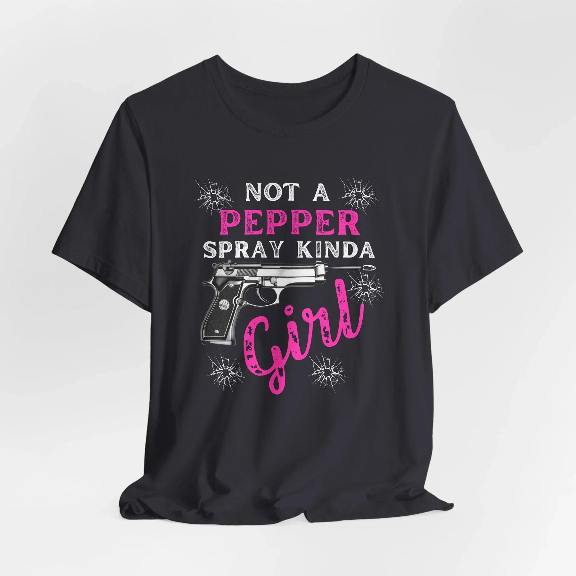 "Not a Pepper Spray Kinda Girl" - Casual woman power Shirt, Graphic Tee for Her, Birthday Gift, Empowerment Apparel - SKULLFURY MERCH