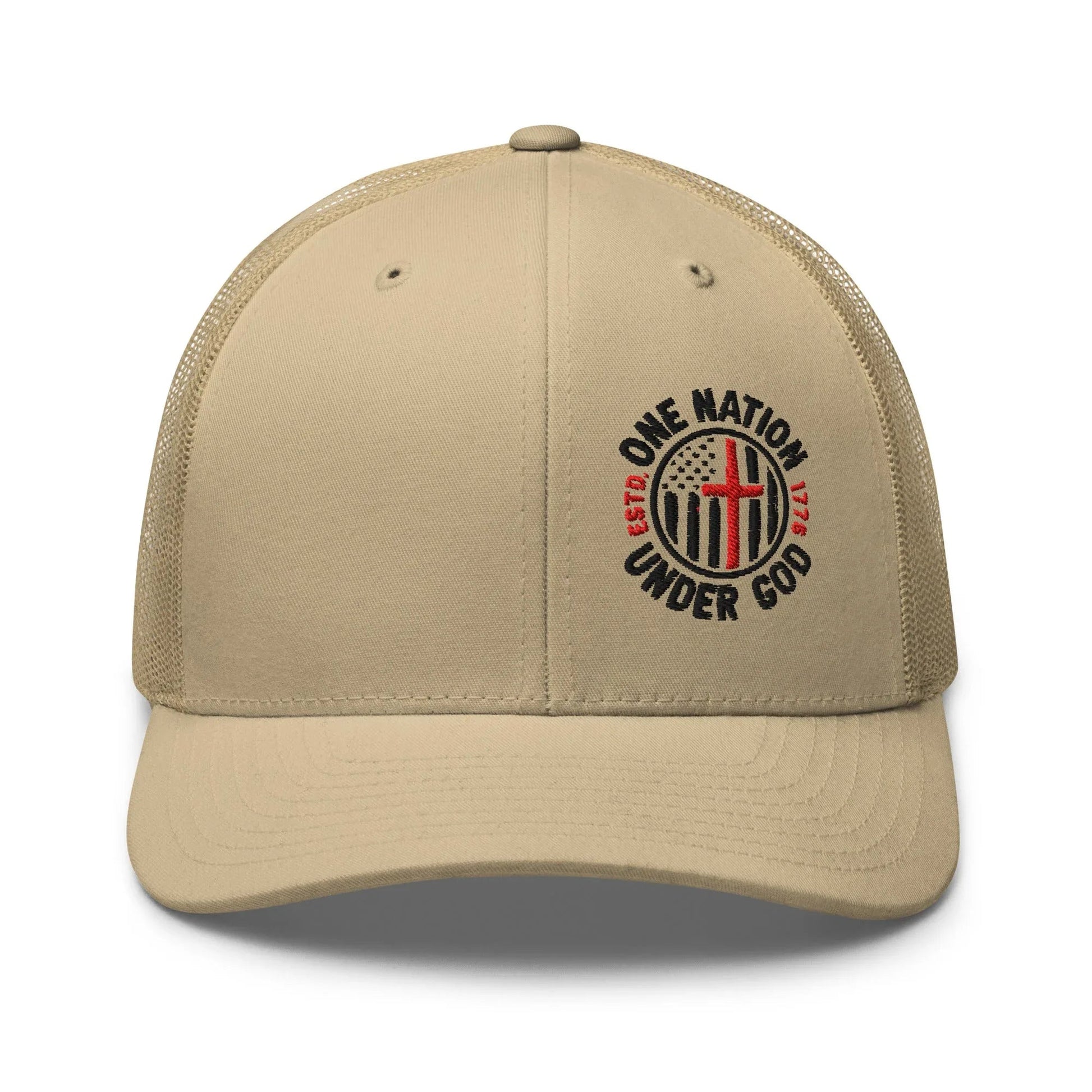 One Nation Under God - Patriotic Snapback Trucker Cap - SKULLFURY MERCH