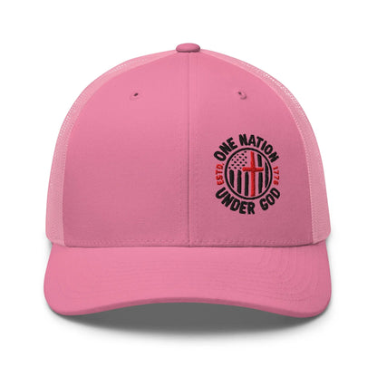 One Nation Under God - Patriotic Snapback Trucker Cap - SKULLFURY MERCH