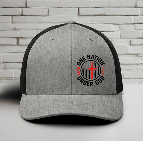 One Nation Under God - Patriotic Snapback Trucker Cap - SKULLFURY MERCH
