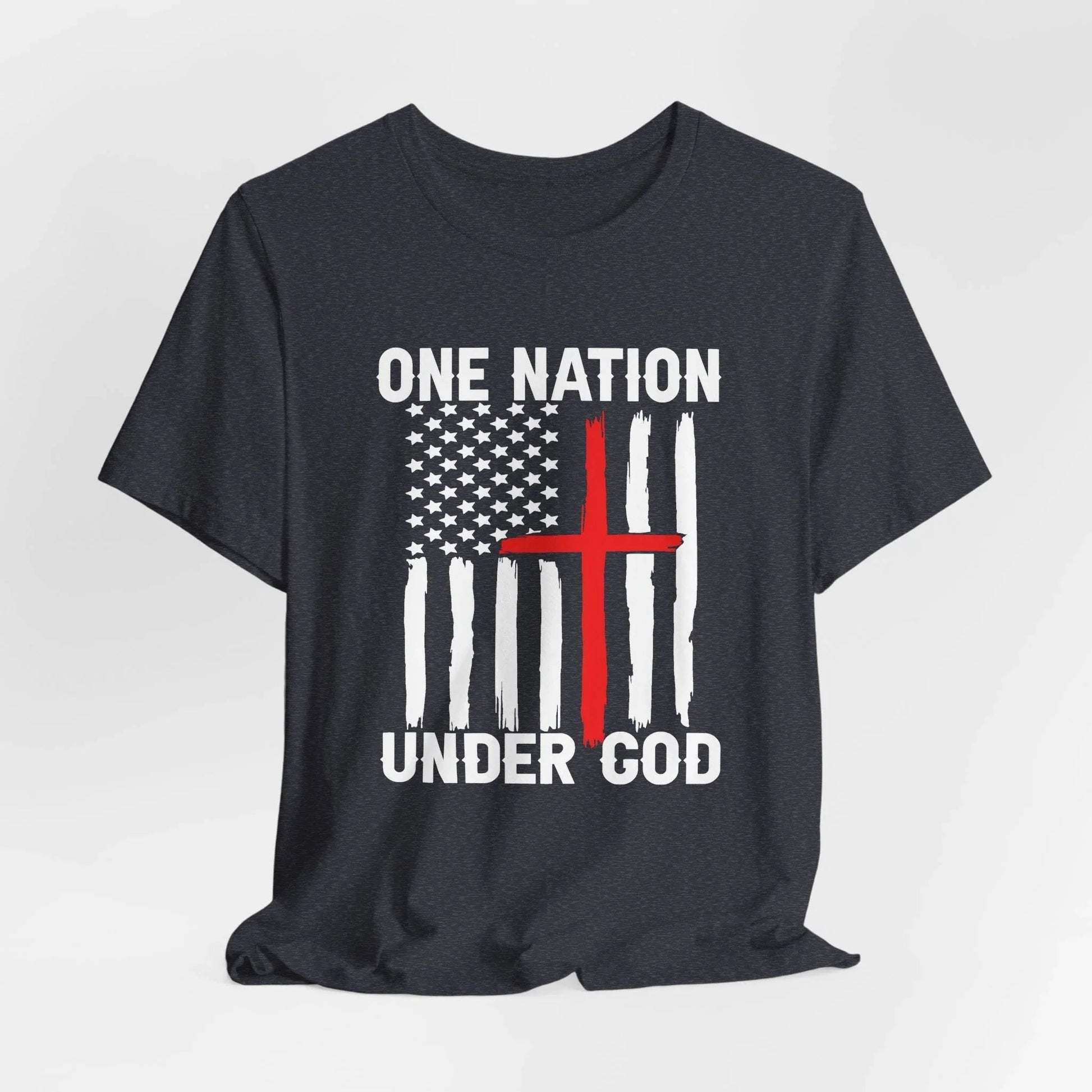 One Nation Under God, Patriotic Unisex T-Shirt, Love of God and Country Tee - SKULLFURY MERCH