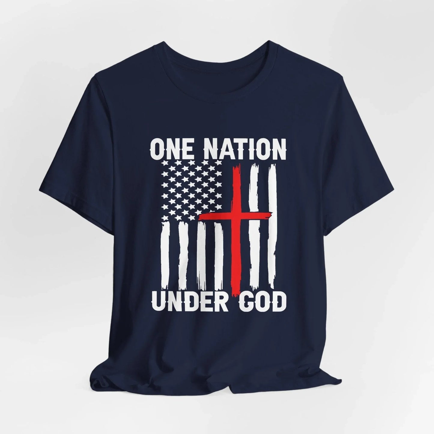 One Nation Under God, Patriotic Unisex T-Shirt, Love of God and Country Tee - SKULLFURY MERCH